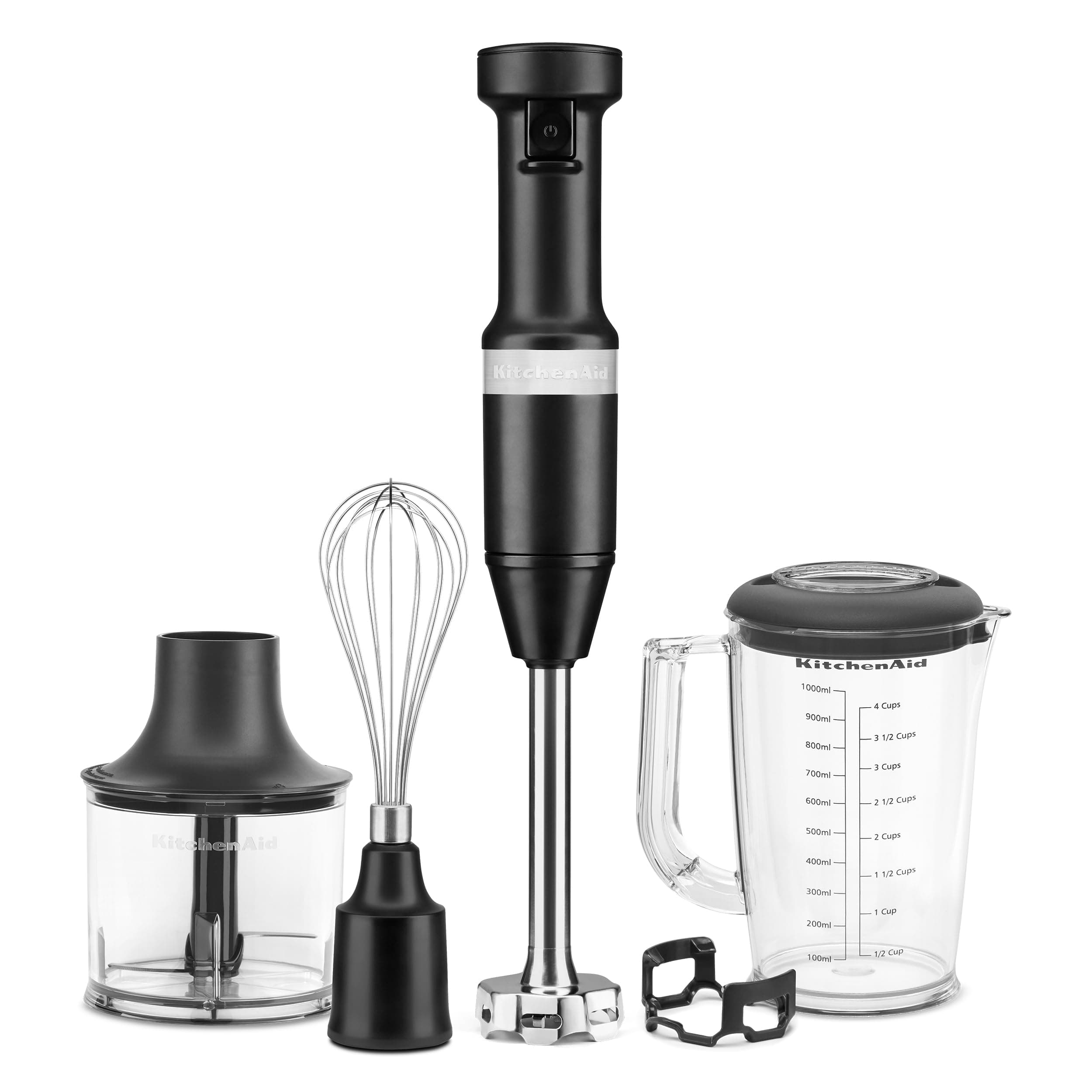 Variable Speed Corded Hand Blender with Accessories, Black Matte, KHBV83BM