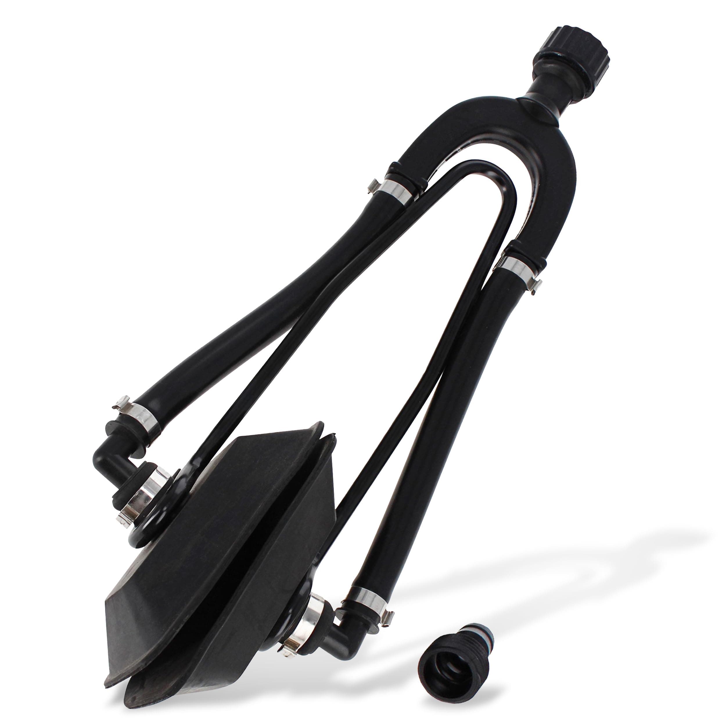 Redneck Convent Dual Water Feed Boat Motor Flusher Rectangular Cup Muffs with Hose Fittings Flush Kit - Marine Outboard Engine Flushing