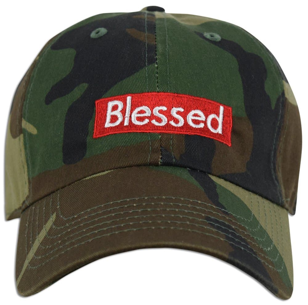 JLGUSABlessed Embroidered Dad Cap Hat Adjustable Polo Style Unconstructed