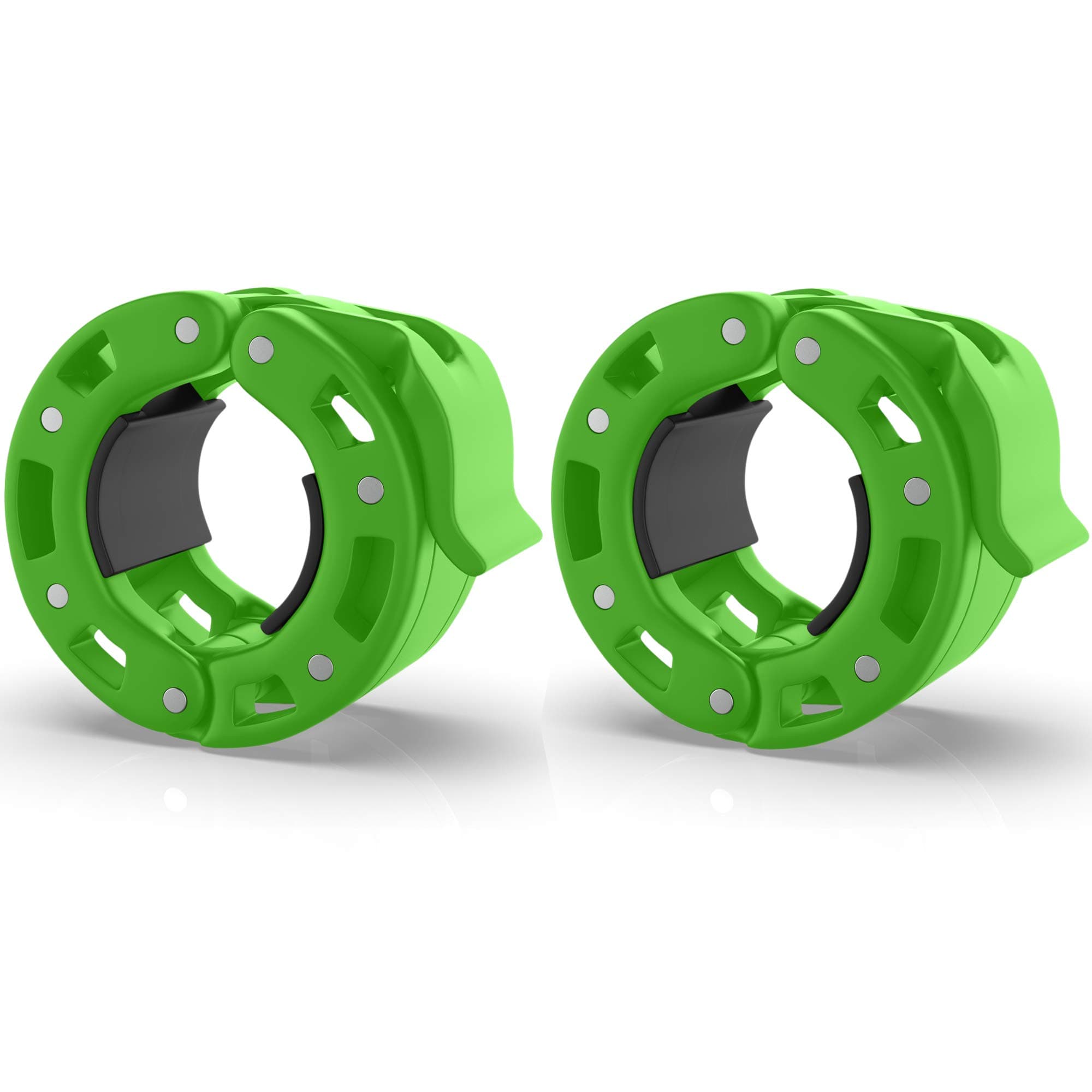 Iron Bull StrengthBarbell Collars (Pair) – Locking 2" Olympic Size Weight Clamps - Quick Release Collar Clips – Bar Clamps Great for Weight Lifting, Olympic Lifts and Training