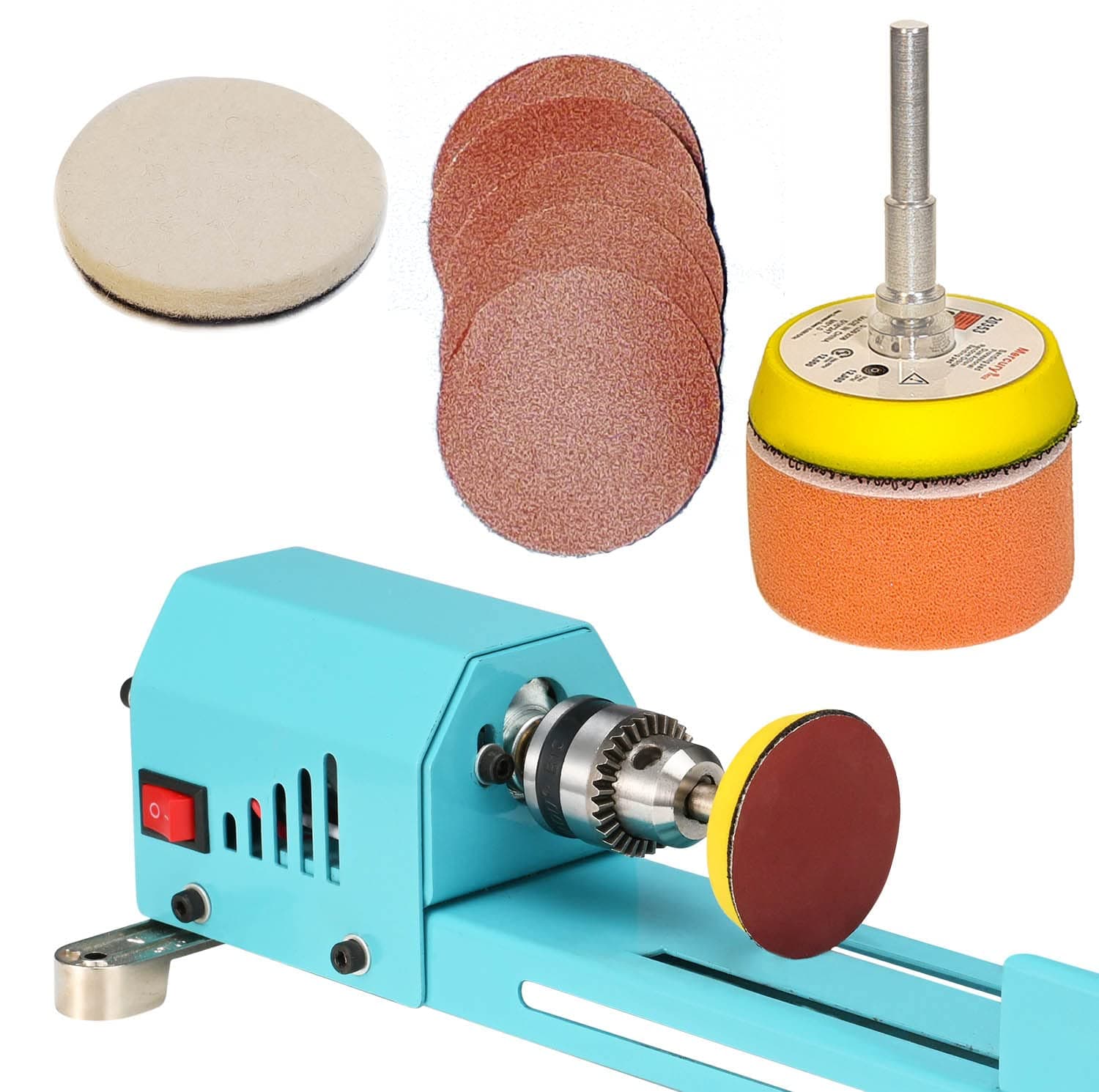 2 Inch Sanding Discs 150 240 400 800 1000 2000 Grit Sandpaper Extra Ultra Aluminum Oxide Sponge Polishing Pad Wool Pad for Drill Grinder Tool