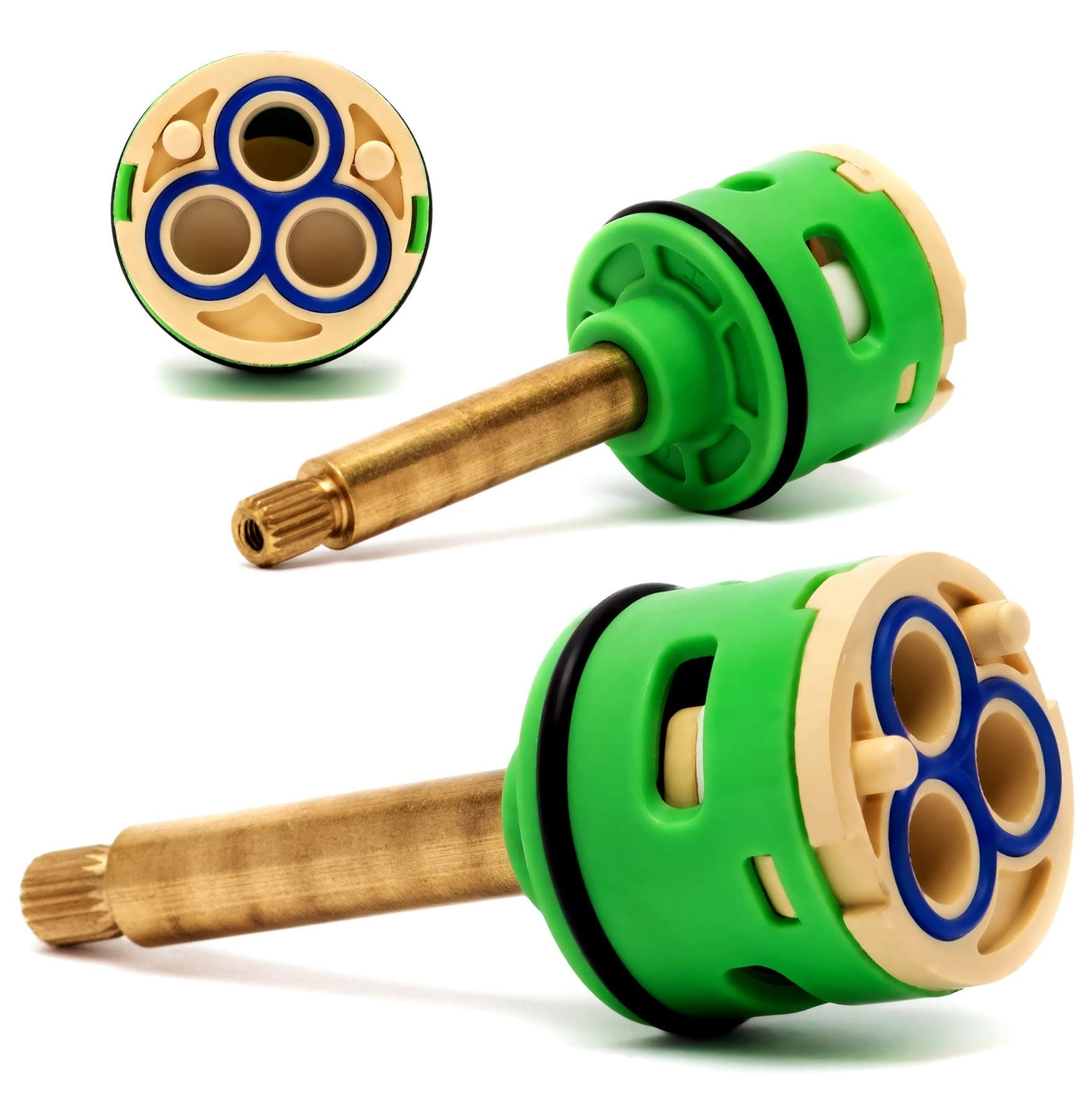 Rolli Shower Cartridge Universal Replacement Ceramic Disc 3 Way Brass Faucet Diverter Mixer Tap D 33mm L 85mm