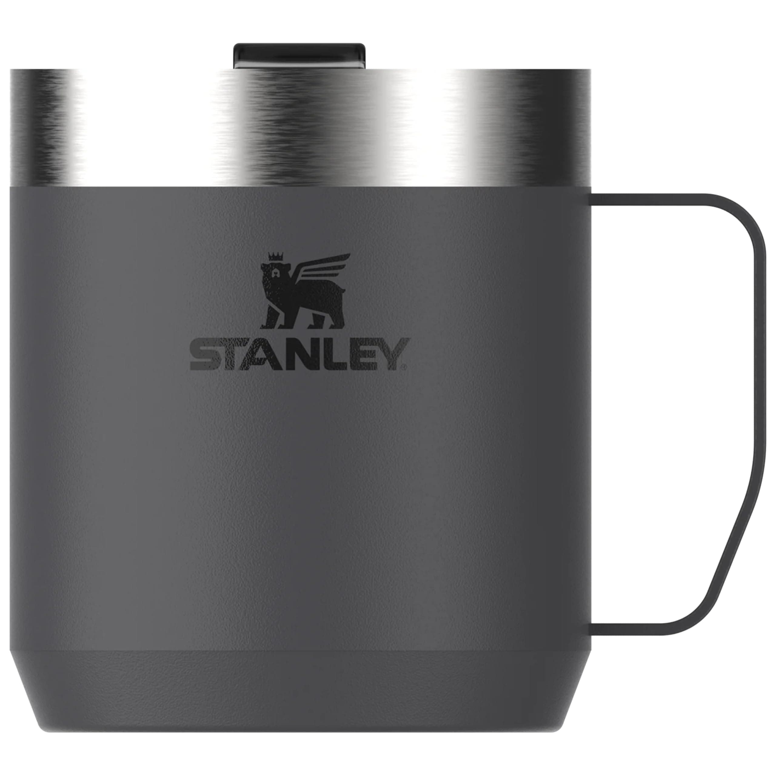 Stanley Classic Legendary Camp Mug 0.35L - Keeps 1.5 Hours Hot - 3 Hours Cold - Dishwasher Safe - Stainless Steel Camping Mug - BPA-Free Travel Mug - Charcoal