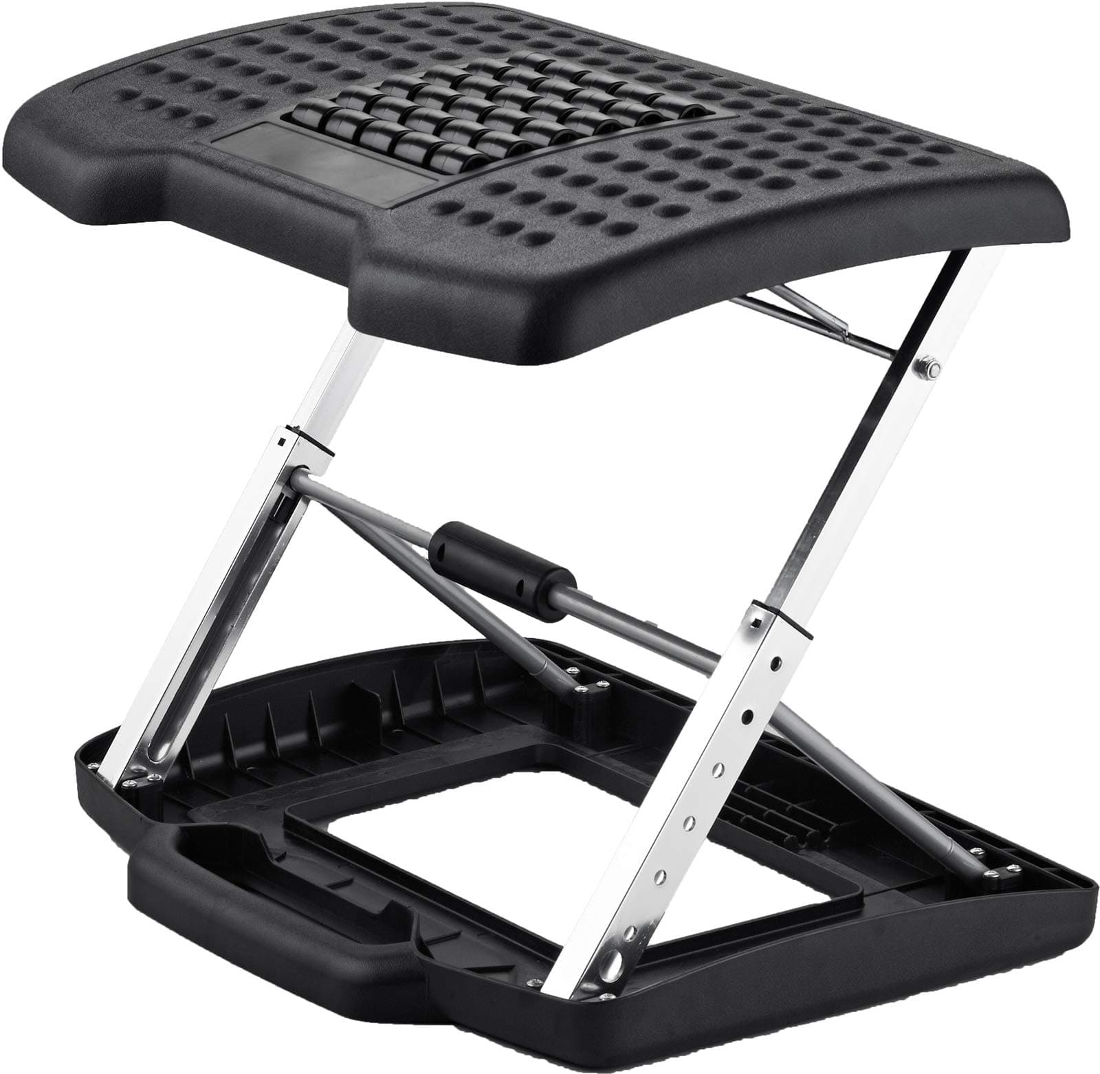 Adjustable Footrest for Home Office, Or Under Desk Ergonomic Foot Rest (Footstool) (Height Adjustable with Handler)