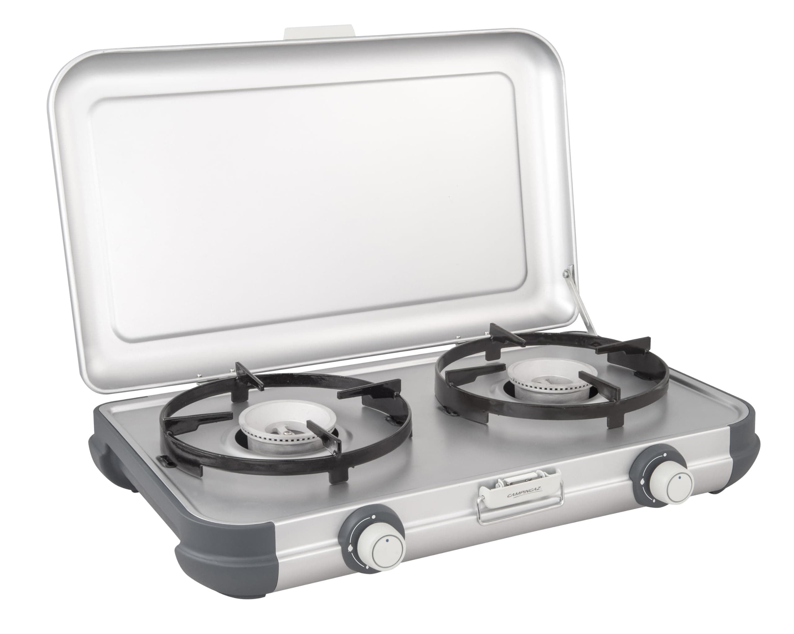 Camping Kitchen 2 Camping Stove | 2 x 2000 Watts | 2-Burner Gas Stove with removable pan Supports | portable & compact