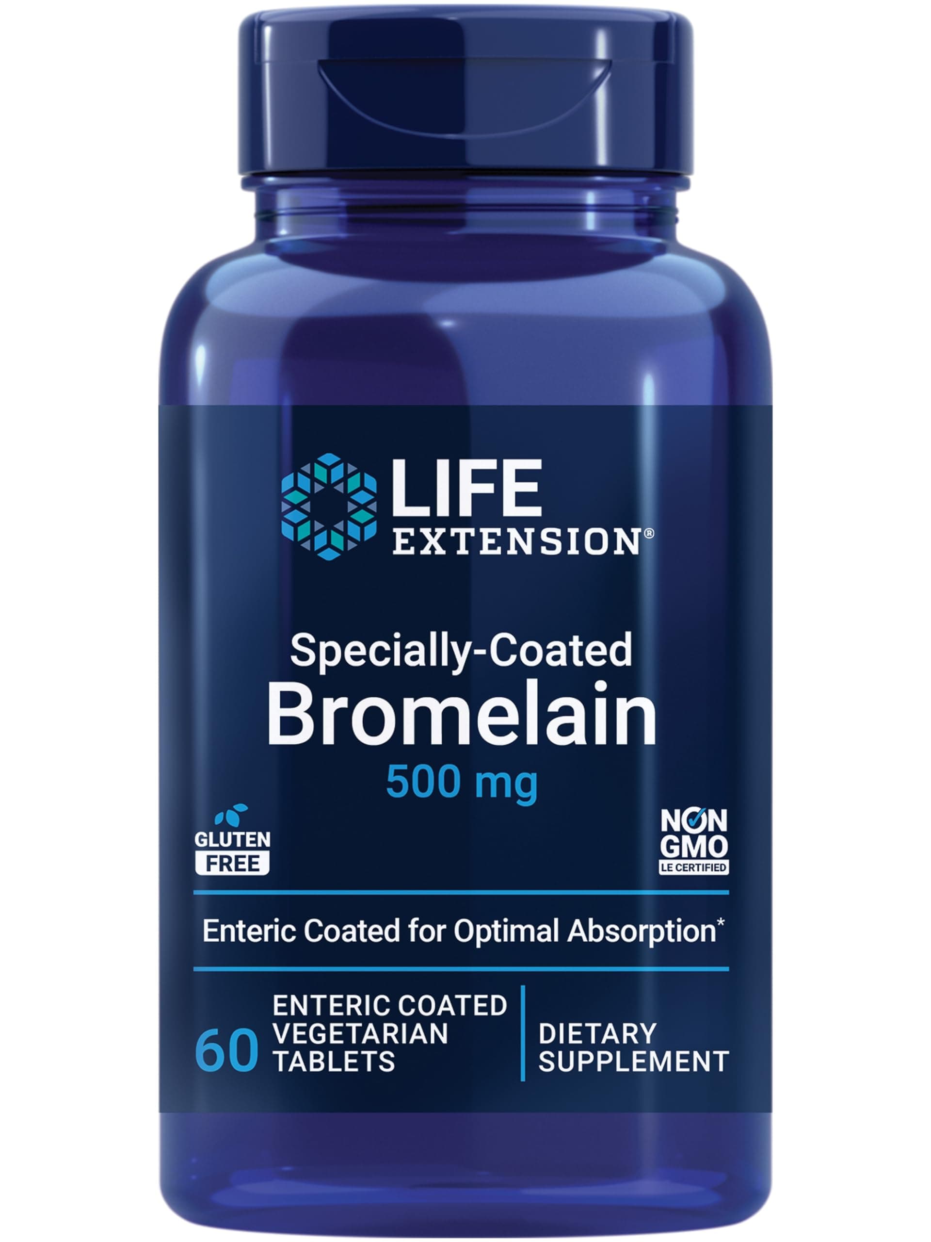 Specially-Coated Bromelain – Bromelain Proteolytic Enzyme Extract From Pineapple Supplement Pills For Joint Health – Gluten-Free, Non-GMO, Vegetarian – 60 Enteric-Coated Tablets