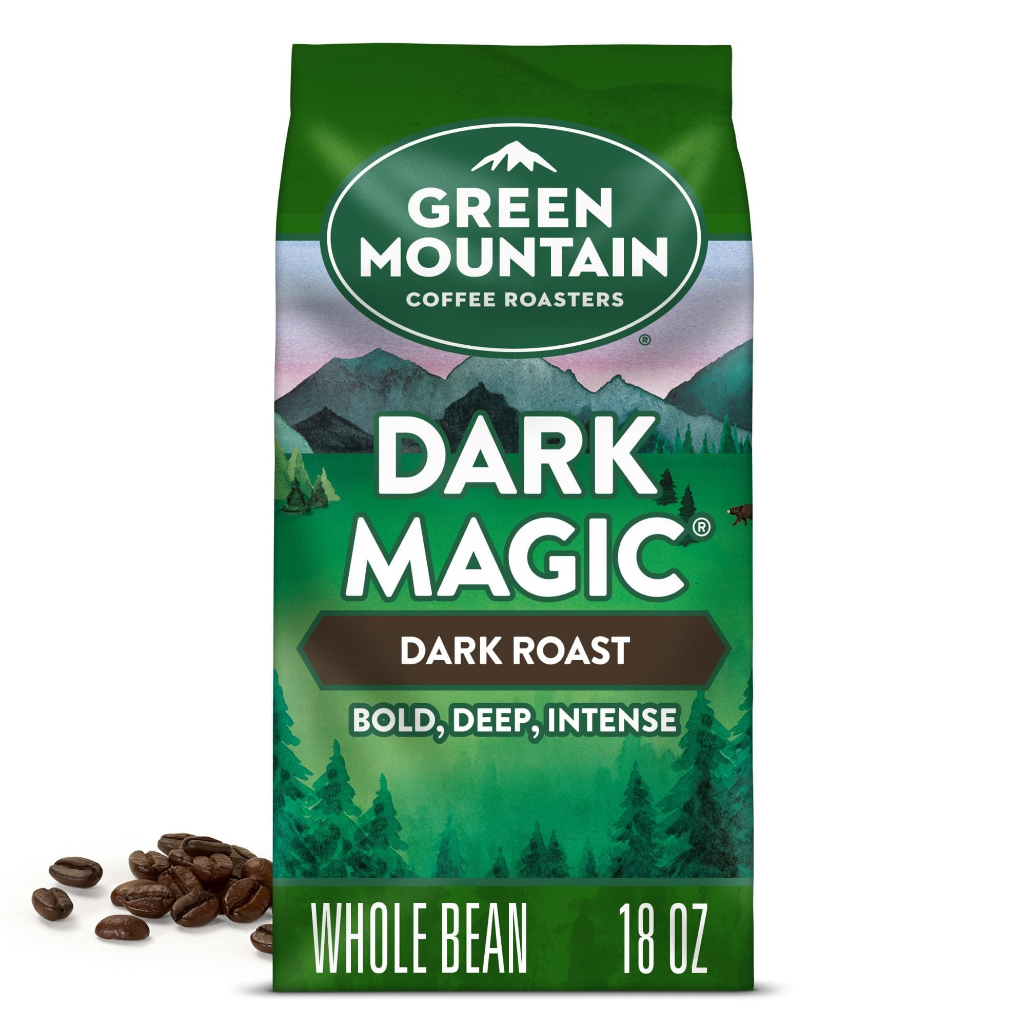 Dark Magic, Whole Bean Coffee, Bagged 18 oz