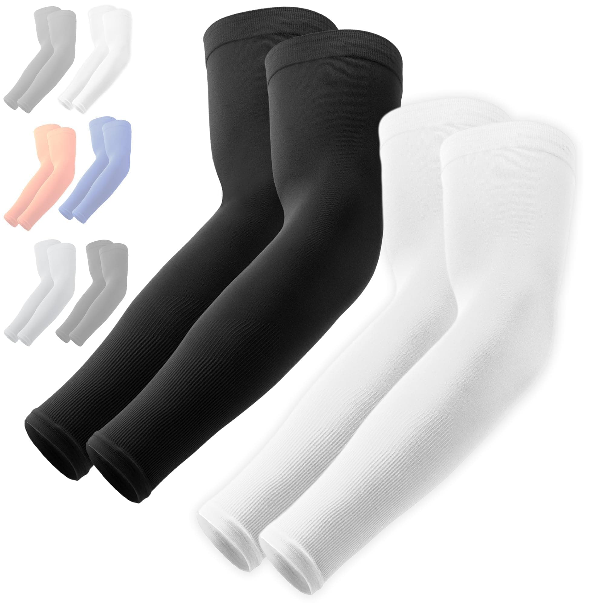 UV Sun Protection Arm Sleeves - Compression Arm Sleeve, UV Arm Sleeves Men, Women - Golf Cooling Sleeves