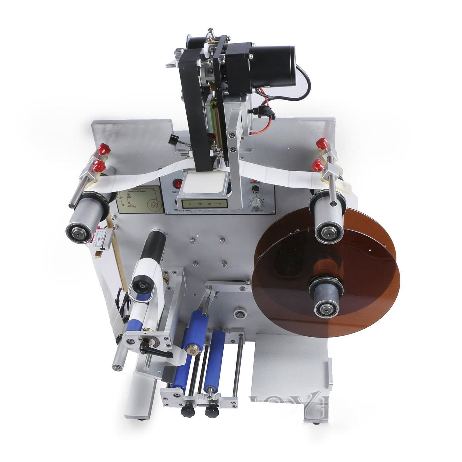 Superland SL-130 Bottle Label Machine Semi-Automatic Round Bottle Label Labeling Machine with Date Printer Coding Machine (SL-130)