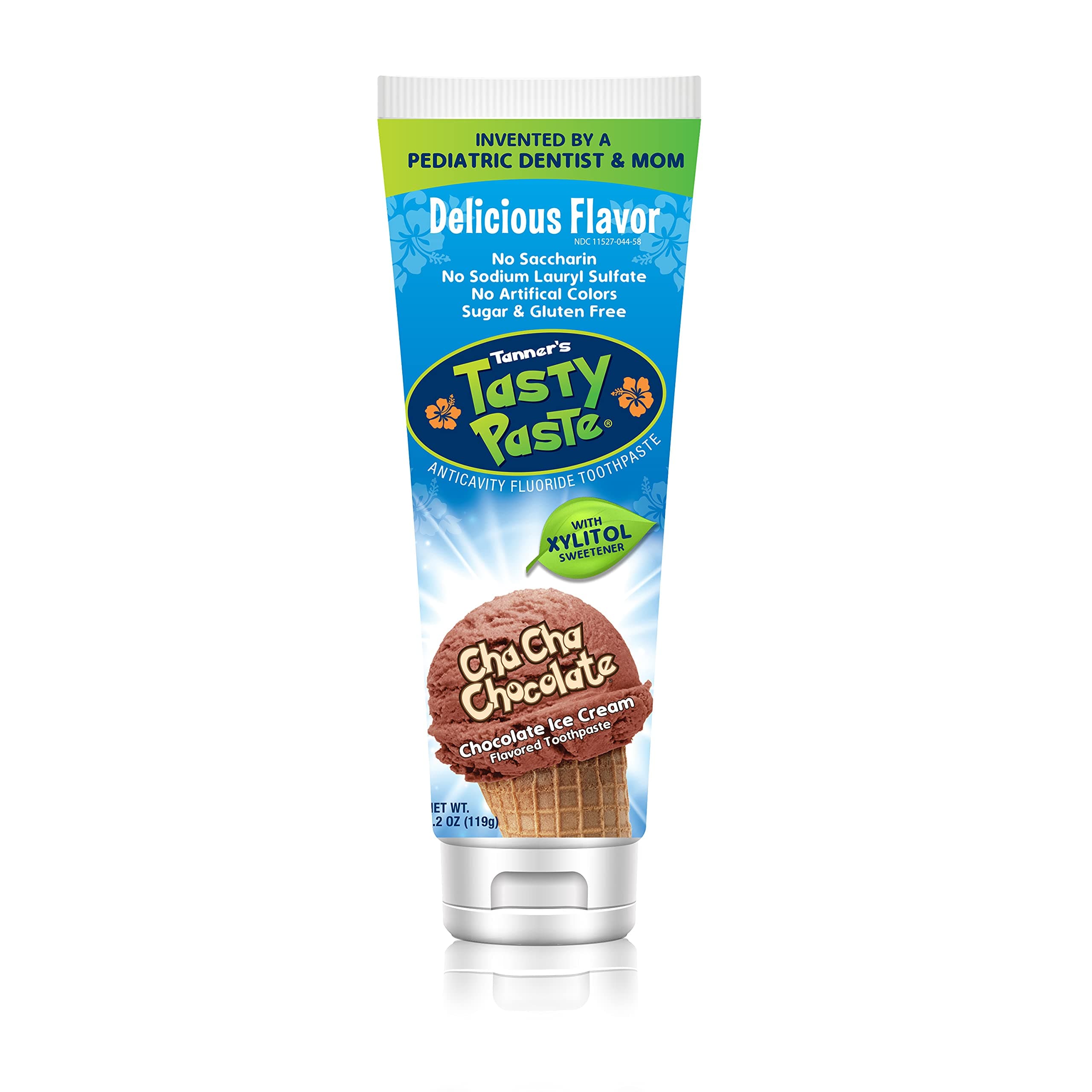 Tanner's Tasty Paste Cha Cha Chocolate Anti-Cavity Fluoride Toothpaste 4.2 oz.