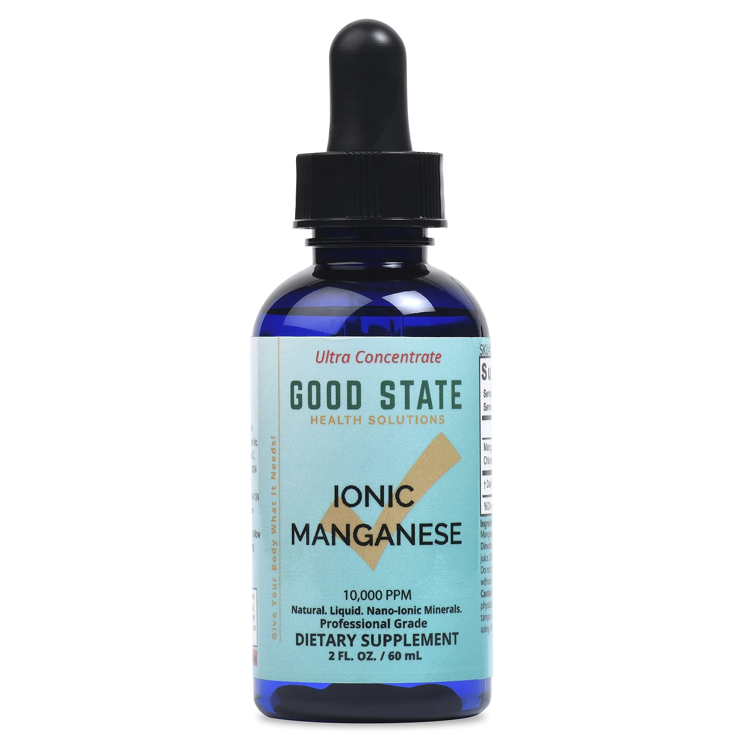 Liquid Ionic Manganese | Dietary Supplement | Great Bone Health | 100 Servings