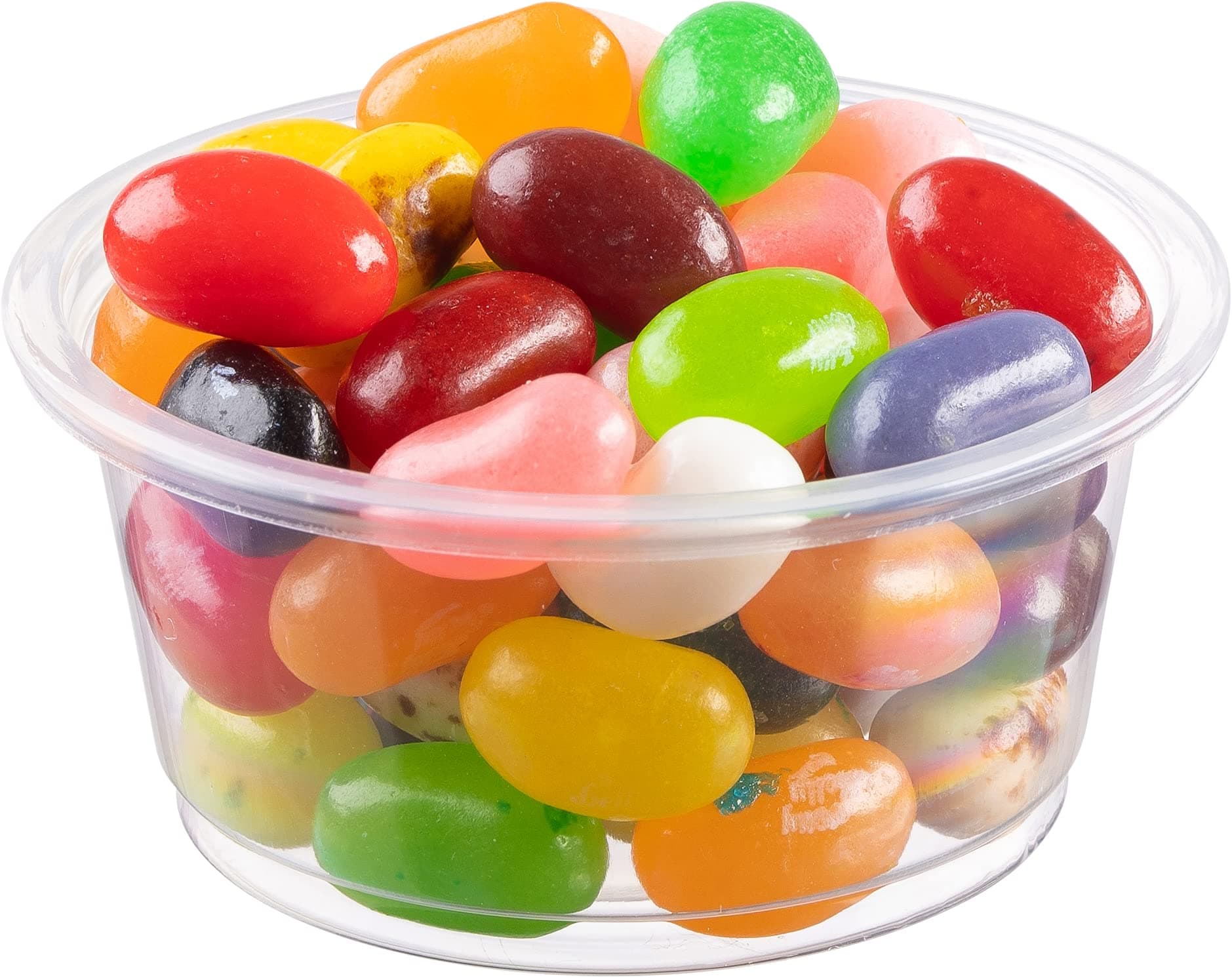 CrystalwareDisposable 2oz. Plastic Portion Cups Without Lids, Condiment Cup, Jello Shot, Soufflé Portion, Sampling Cup, 100 Cups Clear (100 Cups, 2oz.)