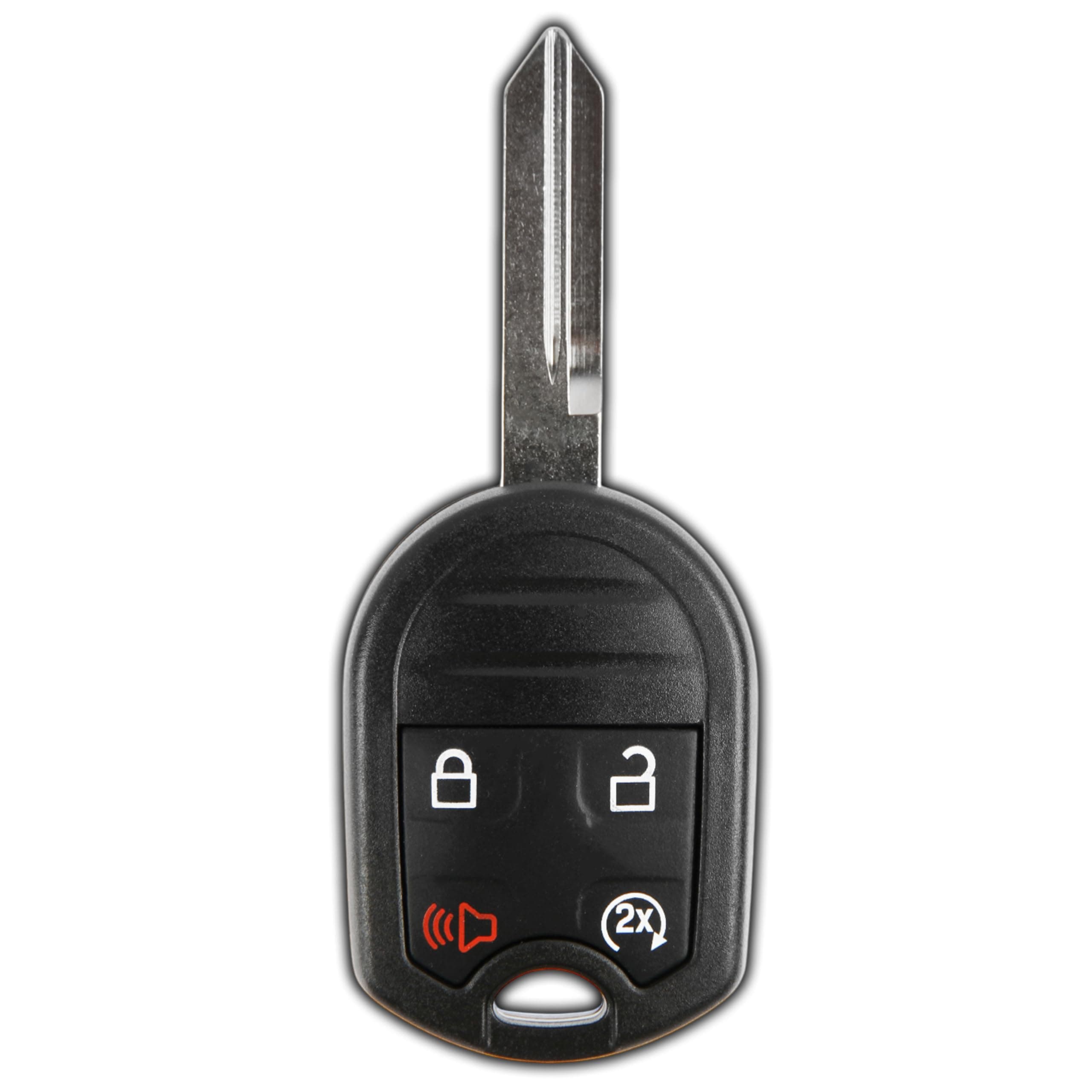 KeylessOption Key Fob Replacement for 2009 2010 2011 2012 2013 2014 2015 2016 2017 2018 Ford F-150 F-250 F-350 Explorer Lincoln Navigator MKX Remote, 4-Button CWTWB1U793, Programming Guide Included