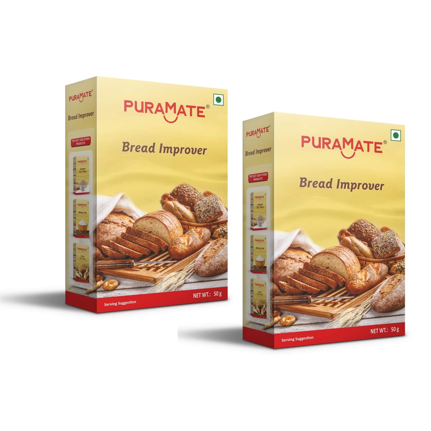 Puramate Bread Improver, 50 Gm (Pack of 2)