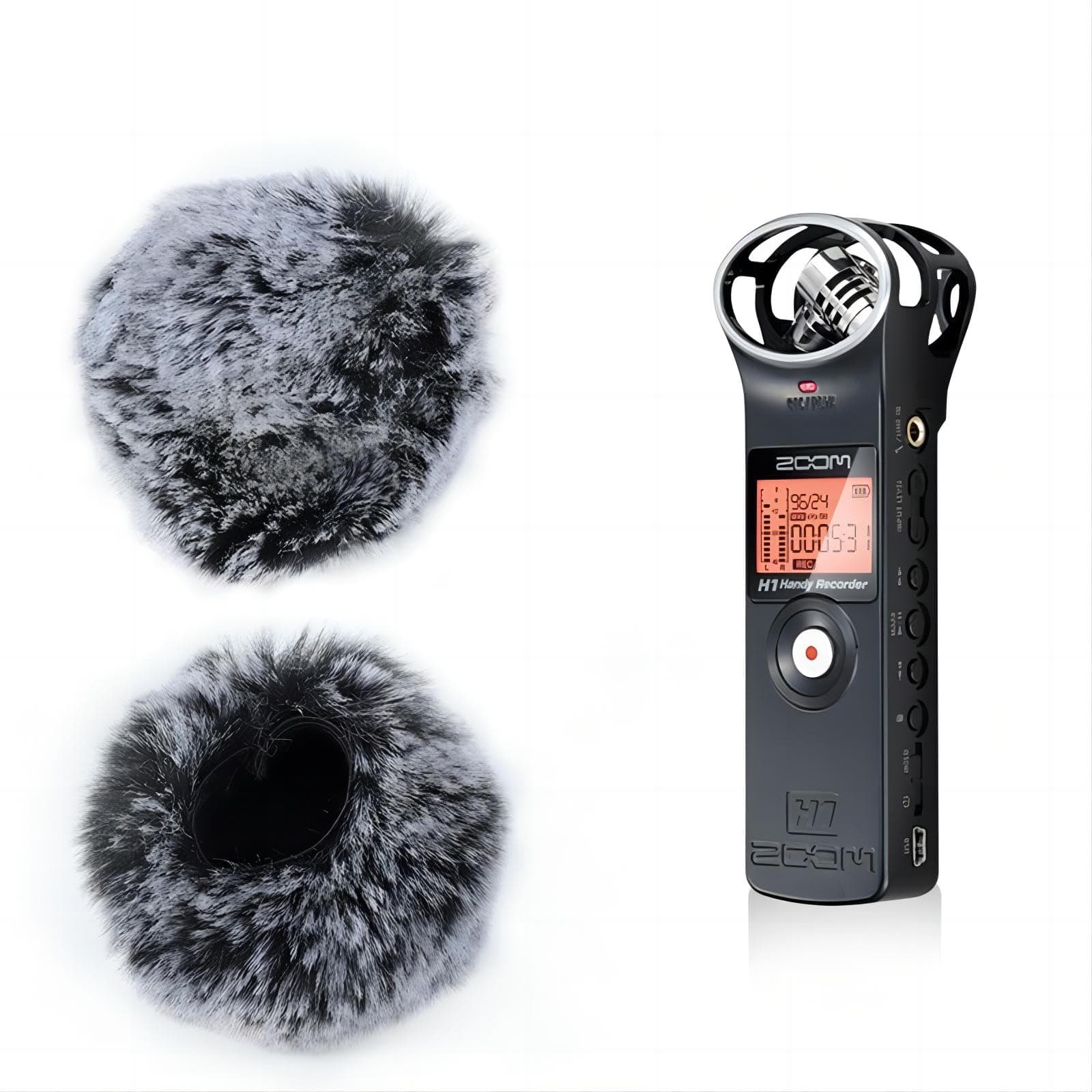 Sunkizzrs® Wind Muff Windscreen (1 Pcs) Microphone Outdoor Furry Windscreen Mic Windscreen Wind Cover for Zoom H1 H1N (Not Include microphone)