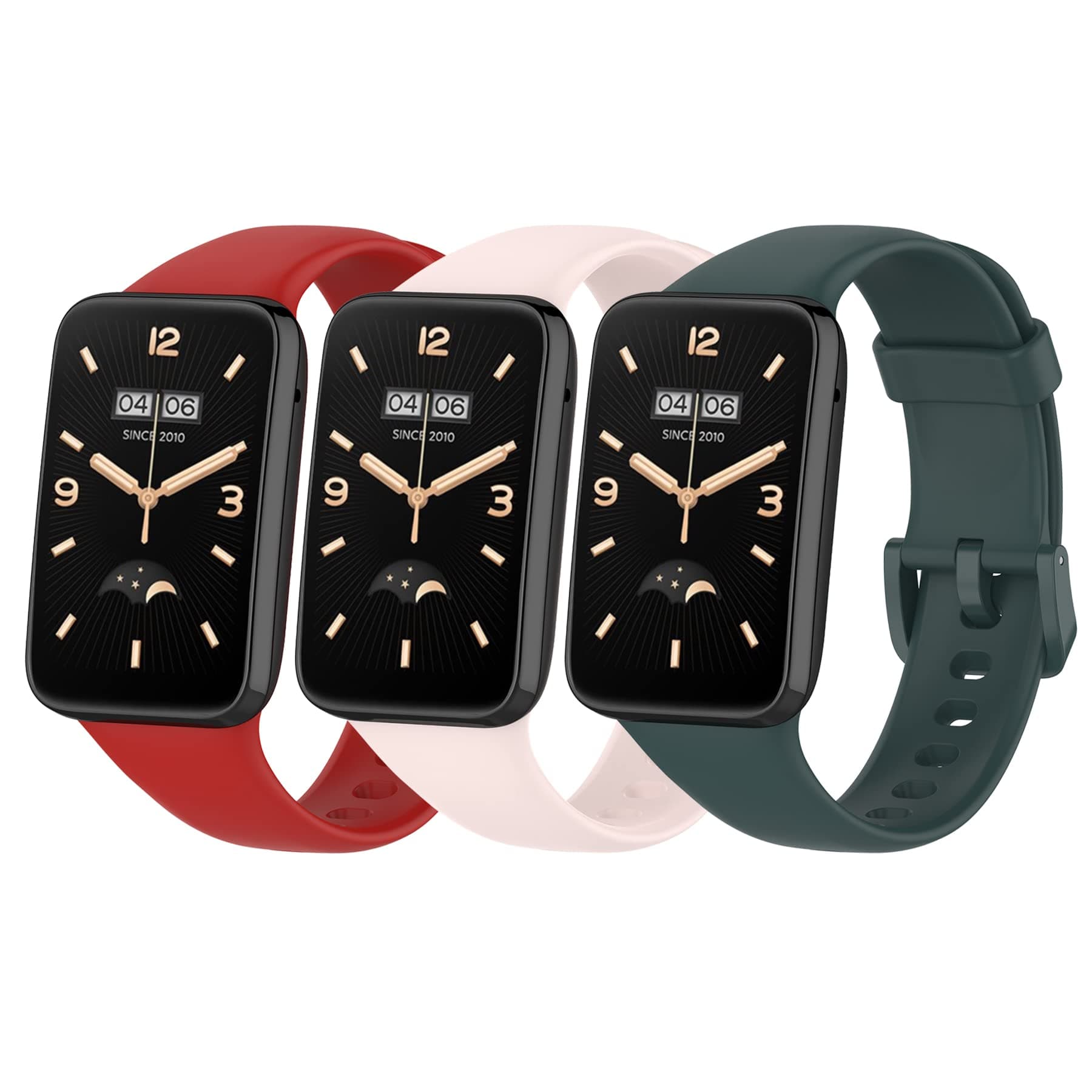 3 Replacement Strap for Xiaomi Band 7 Pro Smart Watch, Soft Silicone Straps, Sports Watchband for Miband 7Pro, Quick Release, Comfortable and Waterproof Watch Replacement Bands