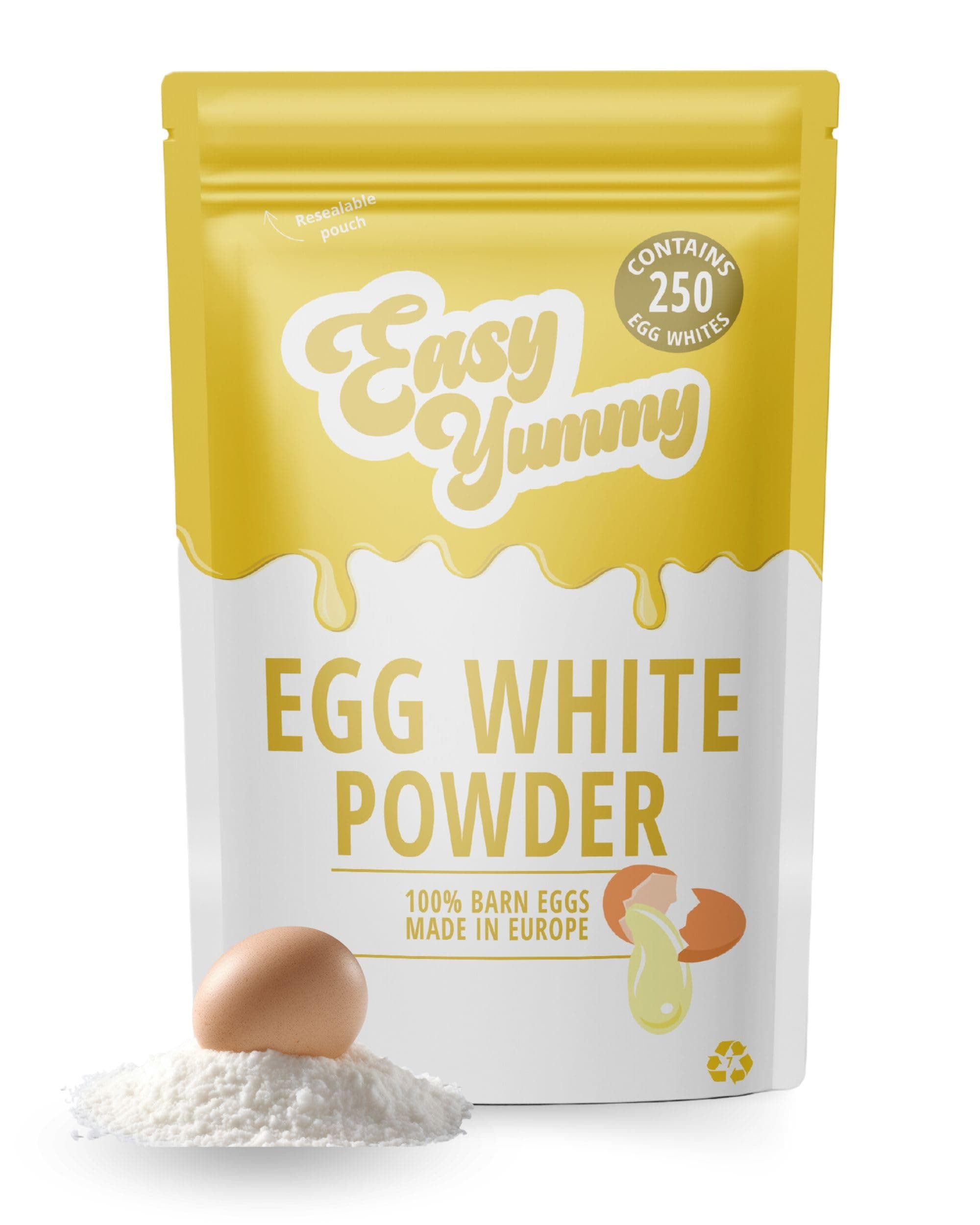 EASY YUMMY - Egg White Powder For Baking (1 kg), 100% Powdered eggs