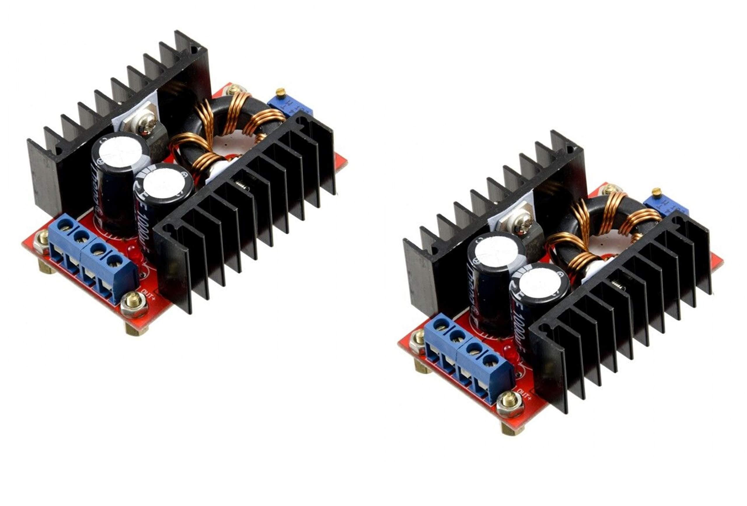 Robodo MO48 150W DC Boost Converter 12 35V or 6A Step Up Adjustable Power Supply (Pack of 2)
