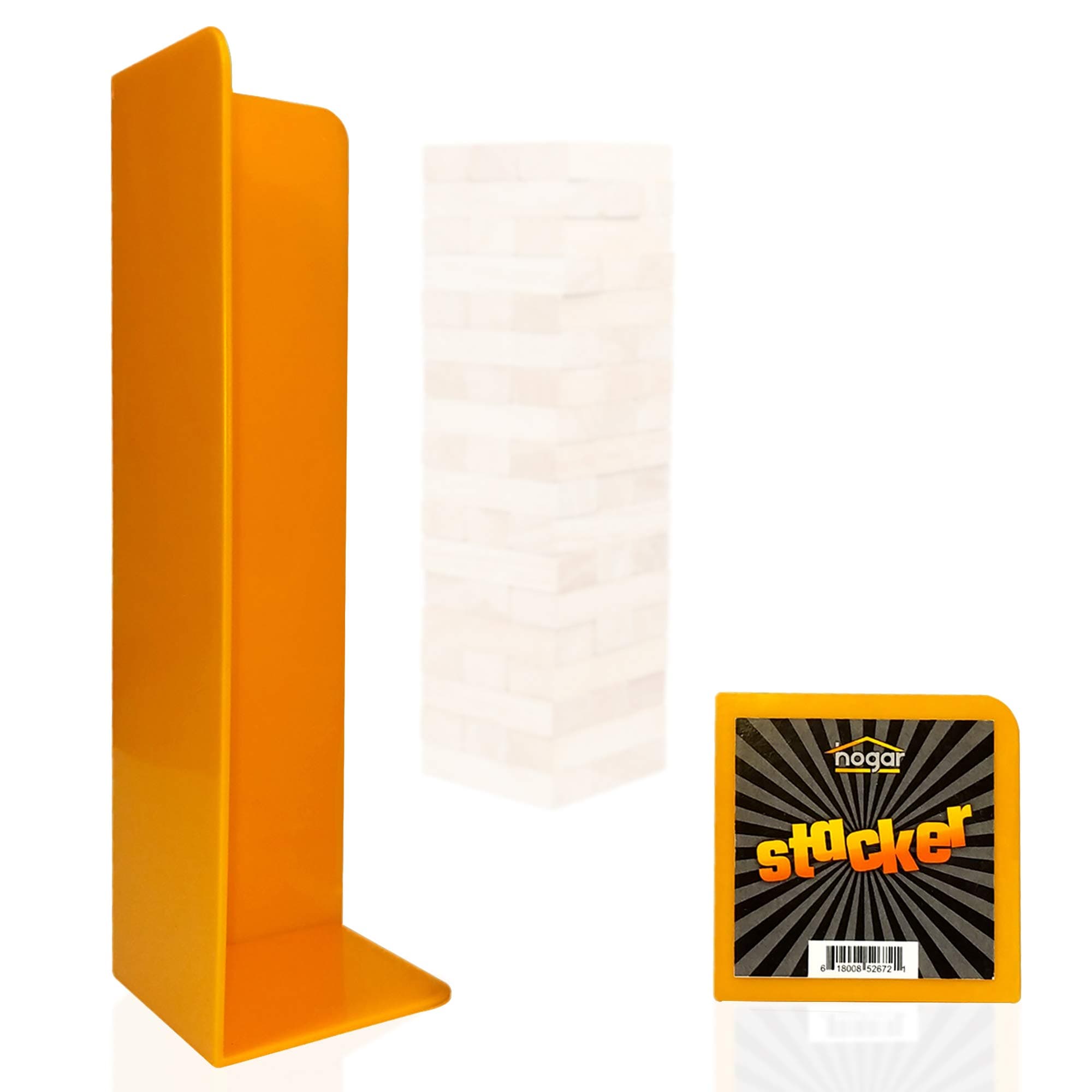 Wood Block Tower Stacking Tray Game Accessory Ages 6 to Adult - Compatible with Tipsy Tower, Lewo, WE Games and More