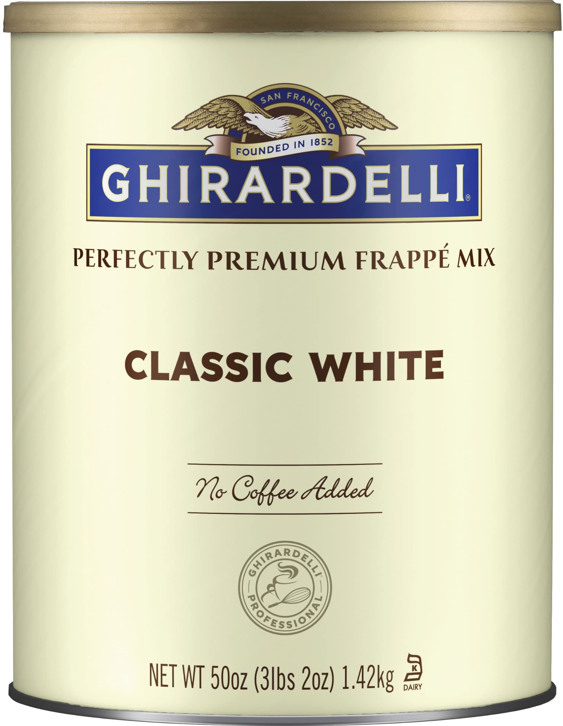 Beverage Mix, Classic White 50 Ounce.