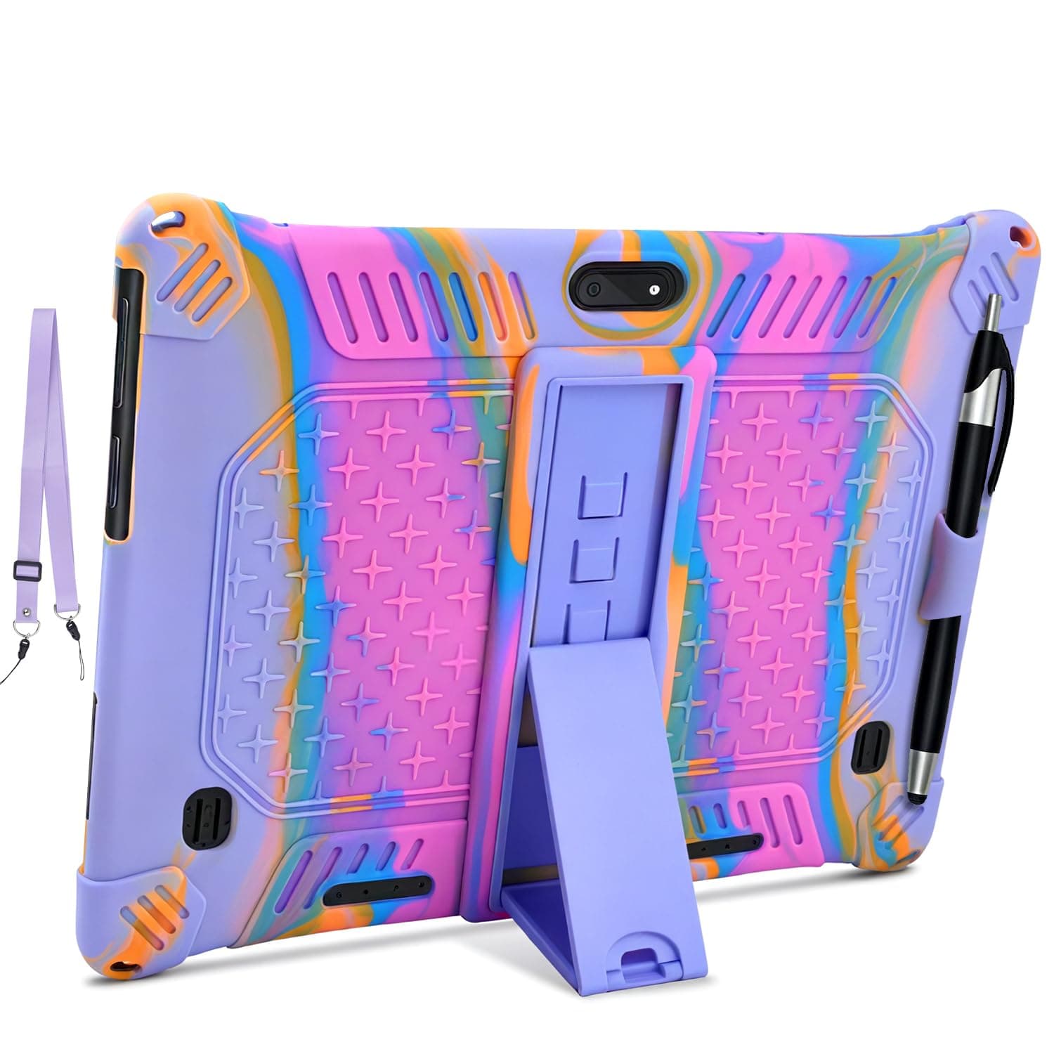 – KATUMO Universal Case for 10 inch tablet, Case for AXETOP 10 Inch/Padgene 10.1/ Veidoo/PRITOM Tablet 10 /TOSCiDO Tablet 10 /QIMAOO 10.1 /YITAOERA 10.1,with Stylus Pen Shoulder Strap