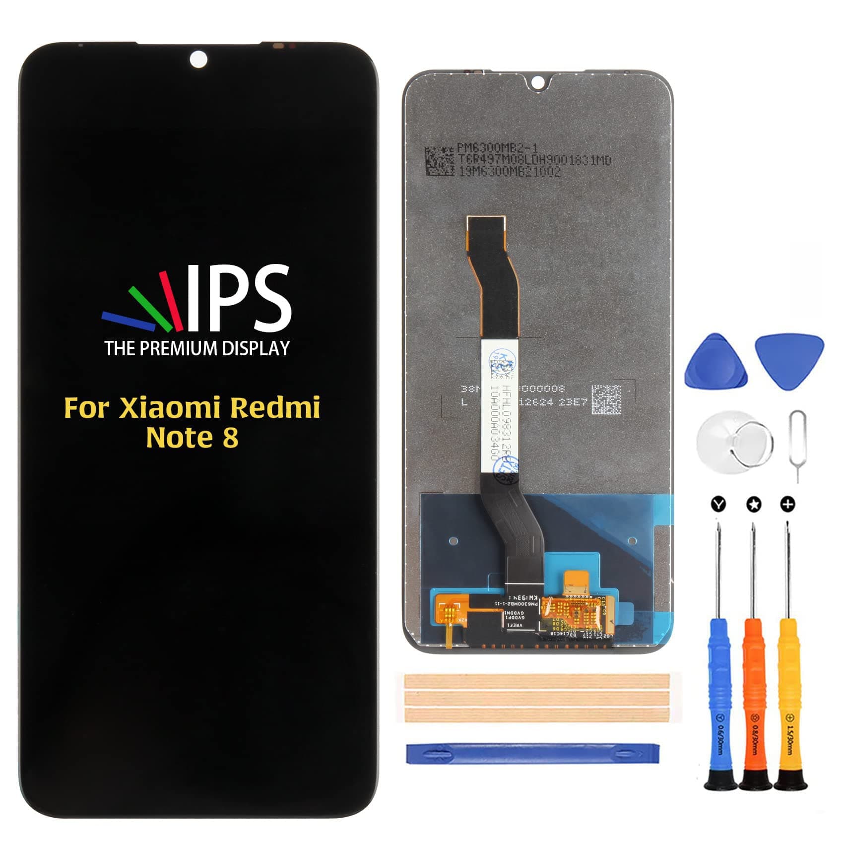 A-MIND for Xiaomi Redmi Note 8 6.3 inch Screen Replacement (Not for Redmi Note 8 Pro) M1908C3JG M1908C3JE M1908C3JH LCD Display& Touch Screen Digitizer with Repair Tool Kits and Screen Protects