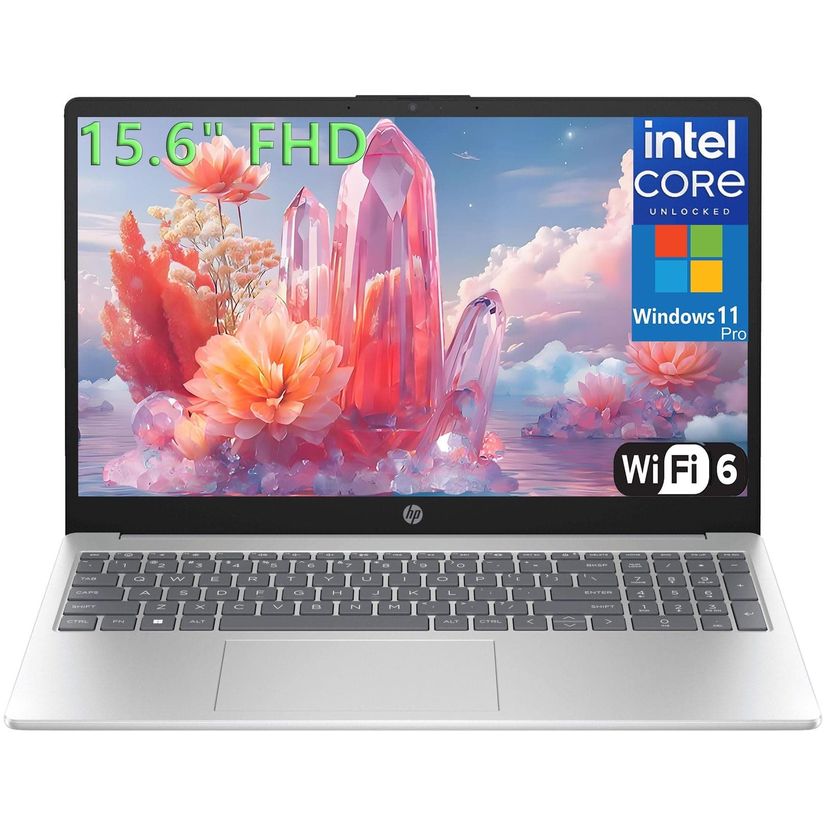 15.6" Laptop Computer for College Student Home Study & Business, 16GB DDR4 RAM, 1TB PCIe SSD, Intel Processor (Beat i3-1115G4), FHD, WiFi 6, BT 5.3, Type-C, HDMI, Webcam, Silver, Windows 11 Pro