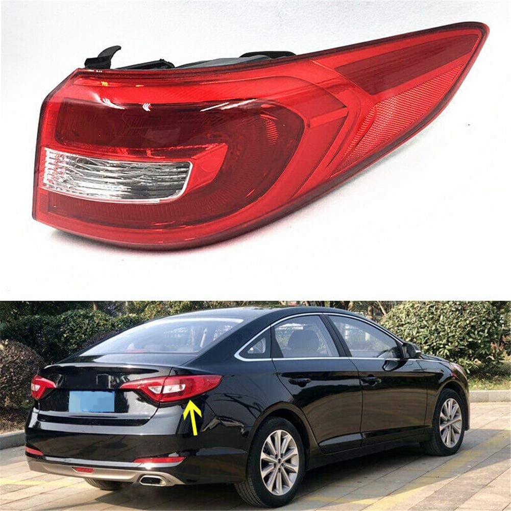 Tail Light Compatible with Hyundai Sonata 2015 2016 2017 Replaces 92402C2000 HY2805129 (Right Passenger Side)