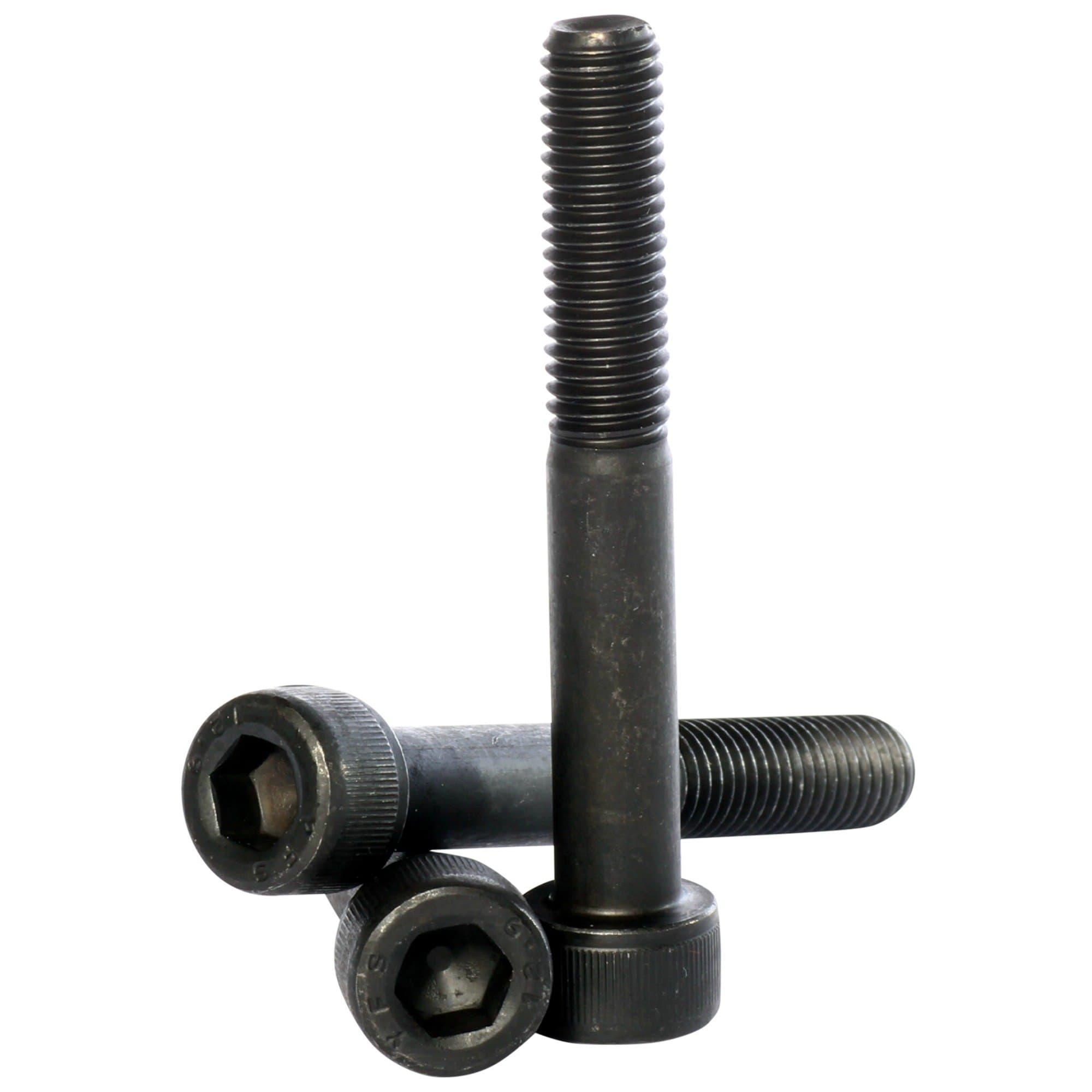 Bolt Base (6mm) M6 x 150 Black 12.9 Grade High Tensile Hex Socket Cap screws Self Colour Allen Bolts DIN 912 - 5 Pack