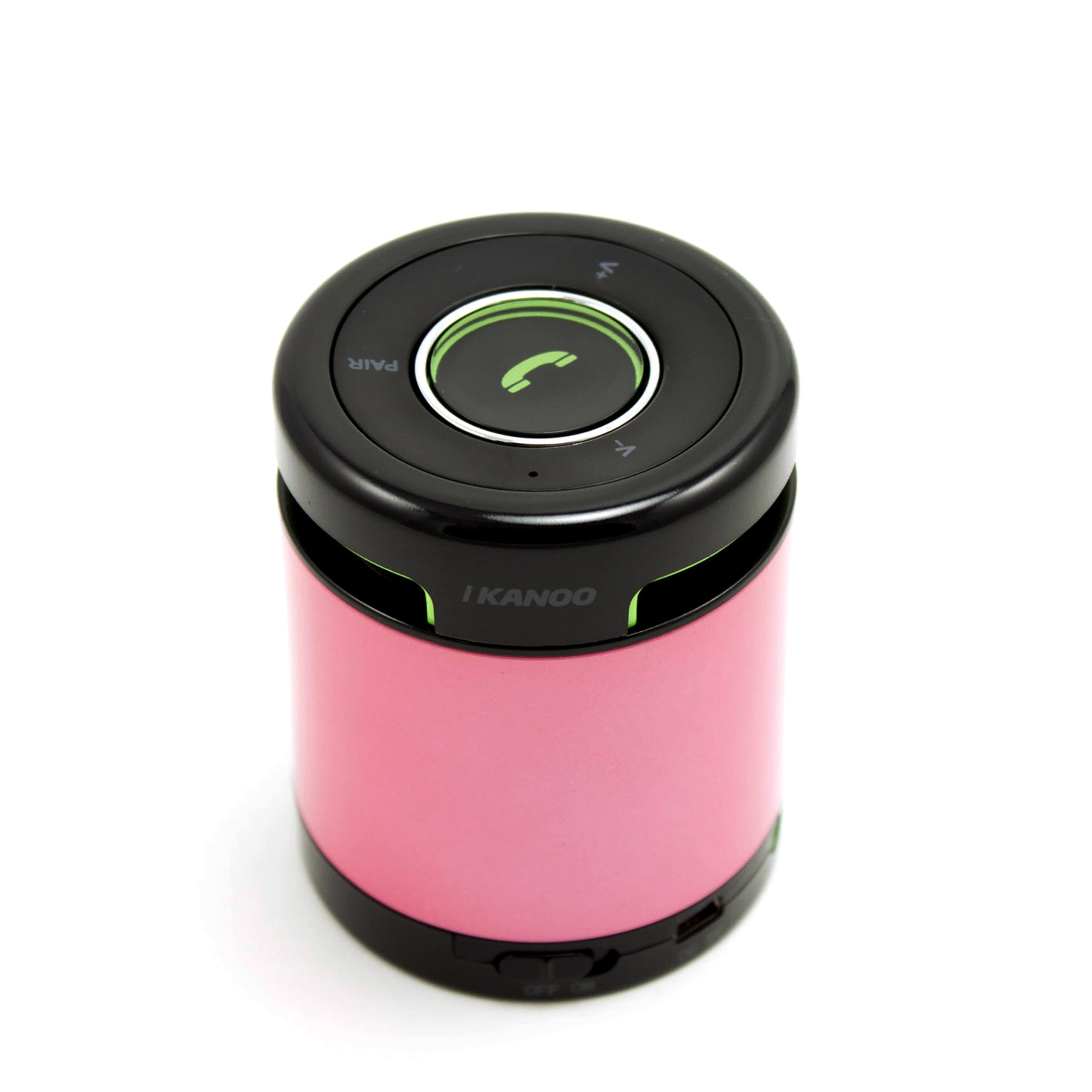 iKANOO Portable Bluetooth Speaker (BT012 Pink)