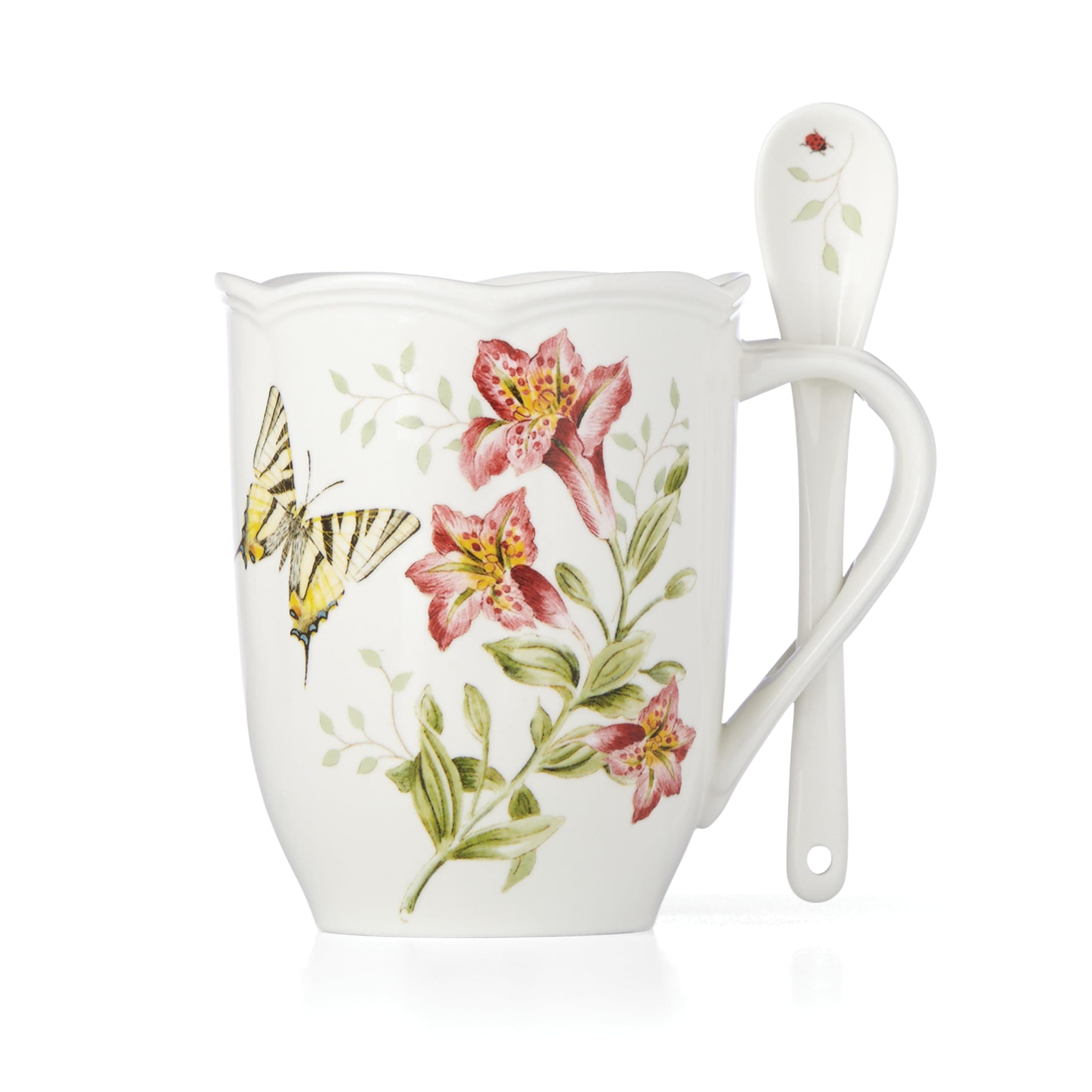 890916 Butterfly Meadow Mug & Spoon