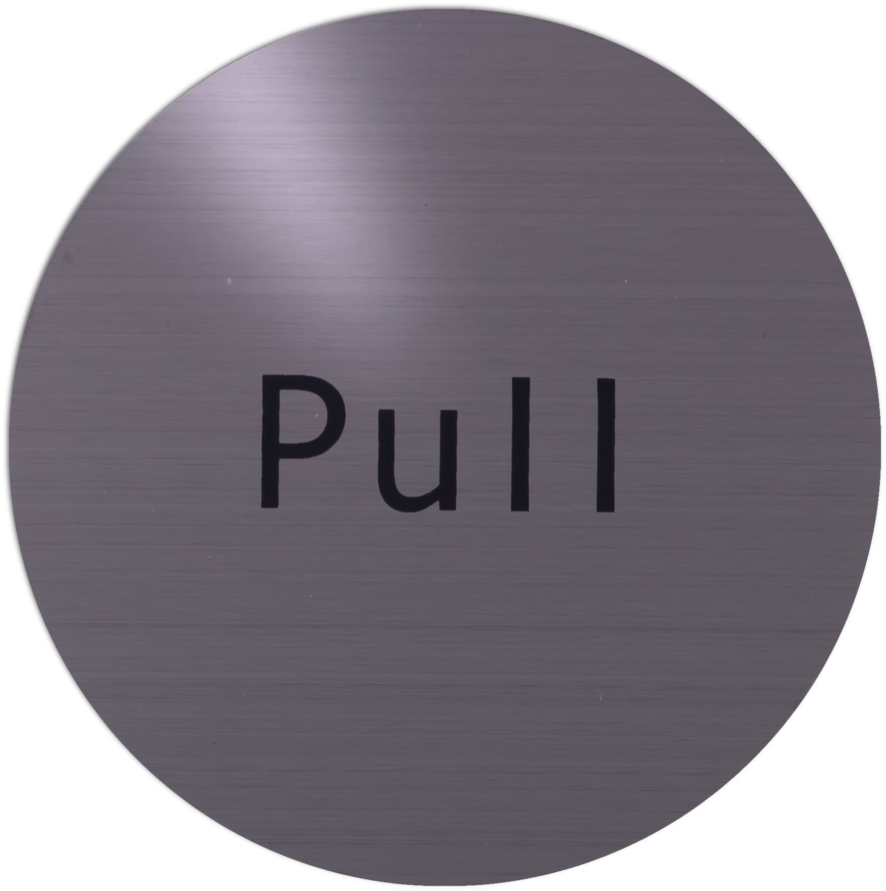 Xaptovi Stainless Steel Door Sign "Pull"