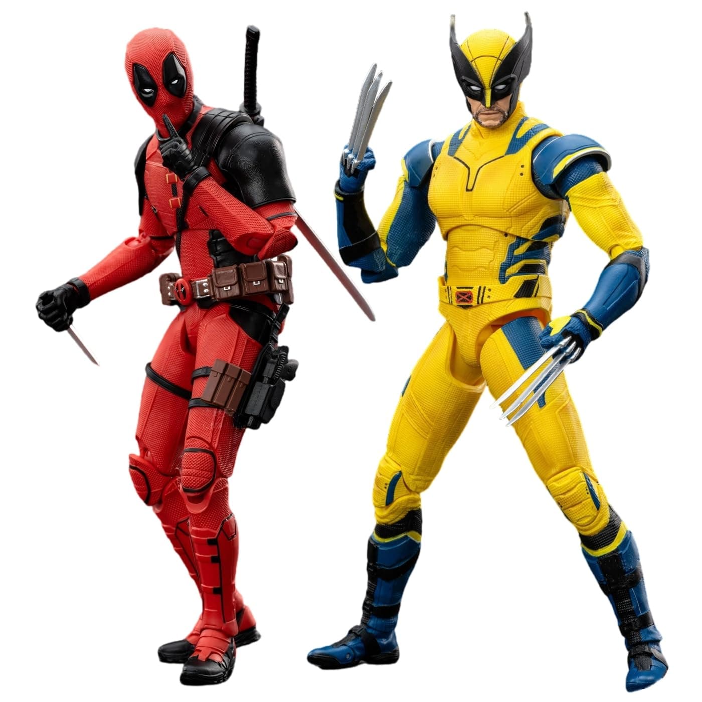 Wolverine and Dead Full Set 2-Pack Action Figure 7 inch 1/10 Scale Legends Series Collectable Toys with Lots of Accessories Gift(Wolverine & Dead)