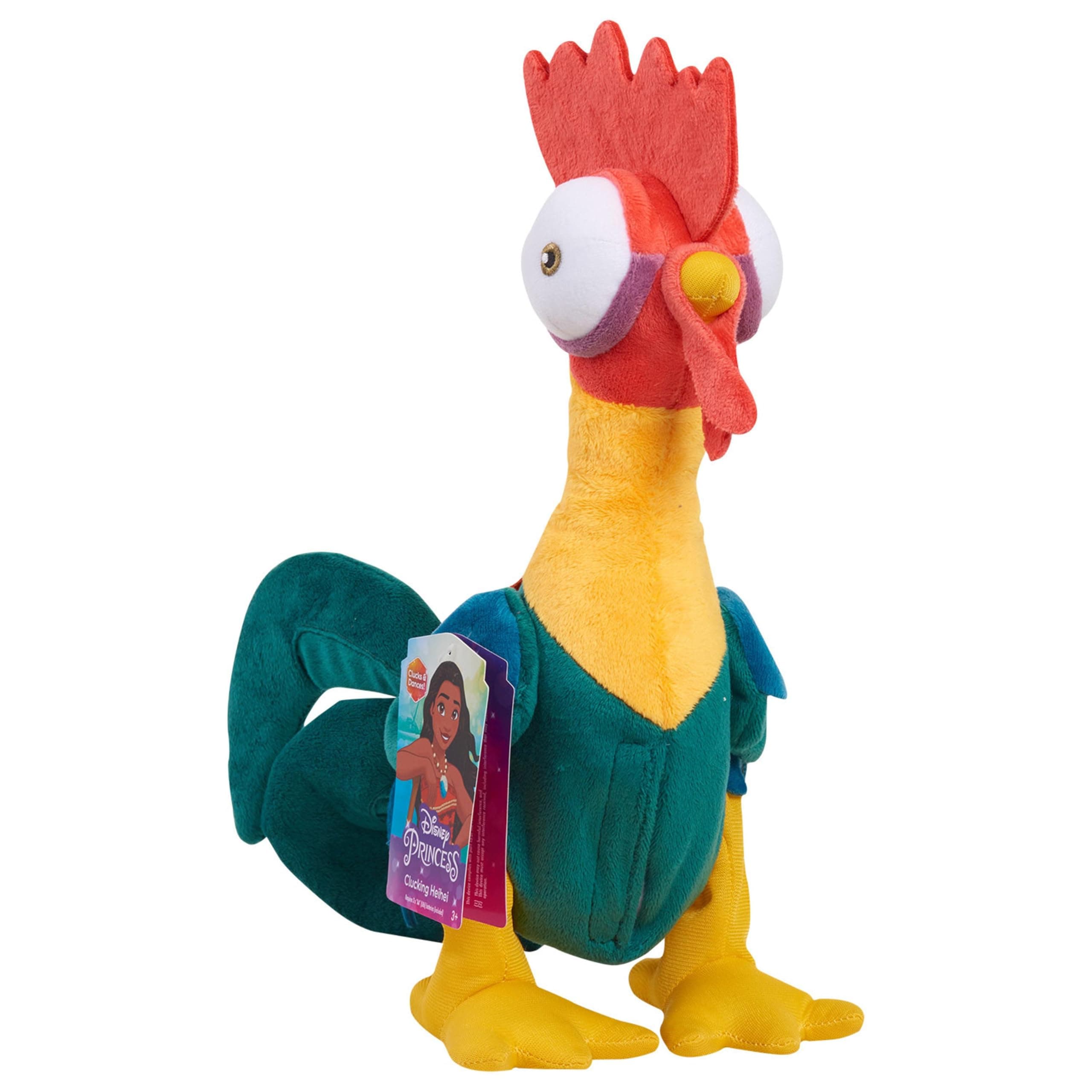 – Moana 27,9 cm Hei Hei Feature Small Plush with Sounds and Dancing, Stuffed Animal, Pretend Play, Toy for Kids, Girls, Boys, Ages 3