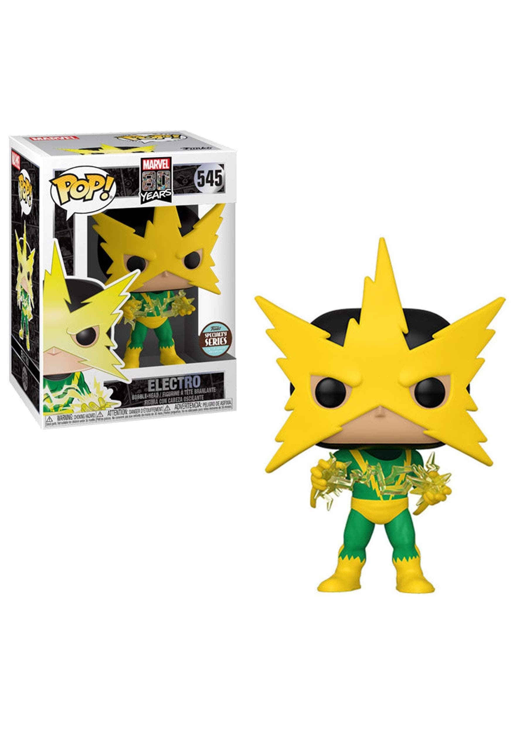 Marvel 80th POP! Disney Vinyl Figure Speciality Series Electro (First Appearance) 9 cm