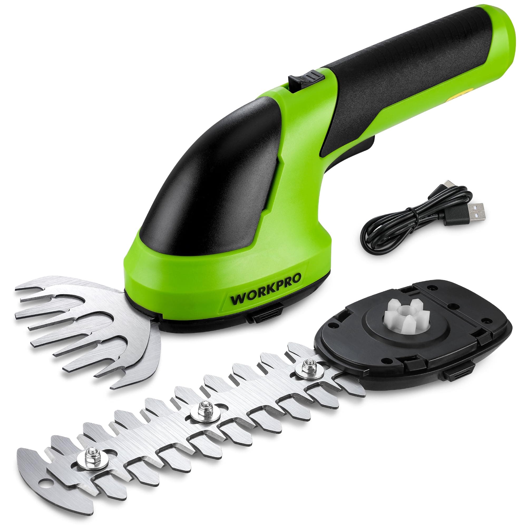 Cordless Grass Shear & Shrubbery Trimmer - 2 in 1 Handheld 7.2V Electric Grass Trimmer Hedge Shears/Grass Cutter Rechargeable Lithium-Ion Battery and Type-C Cable Included