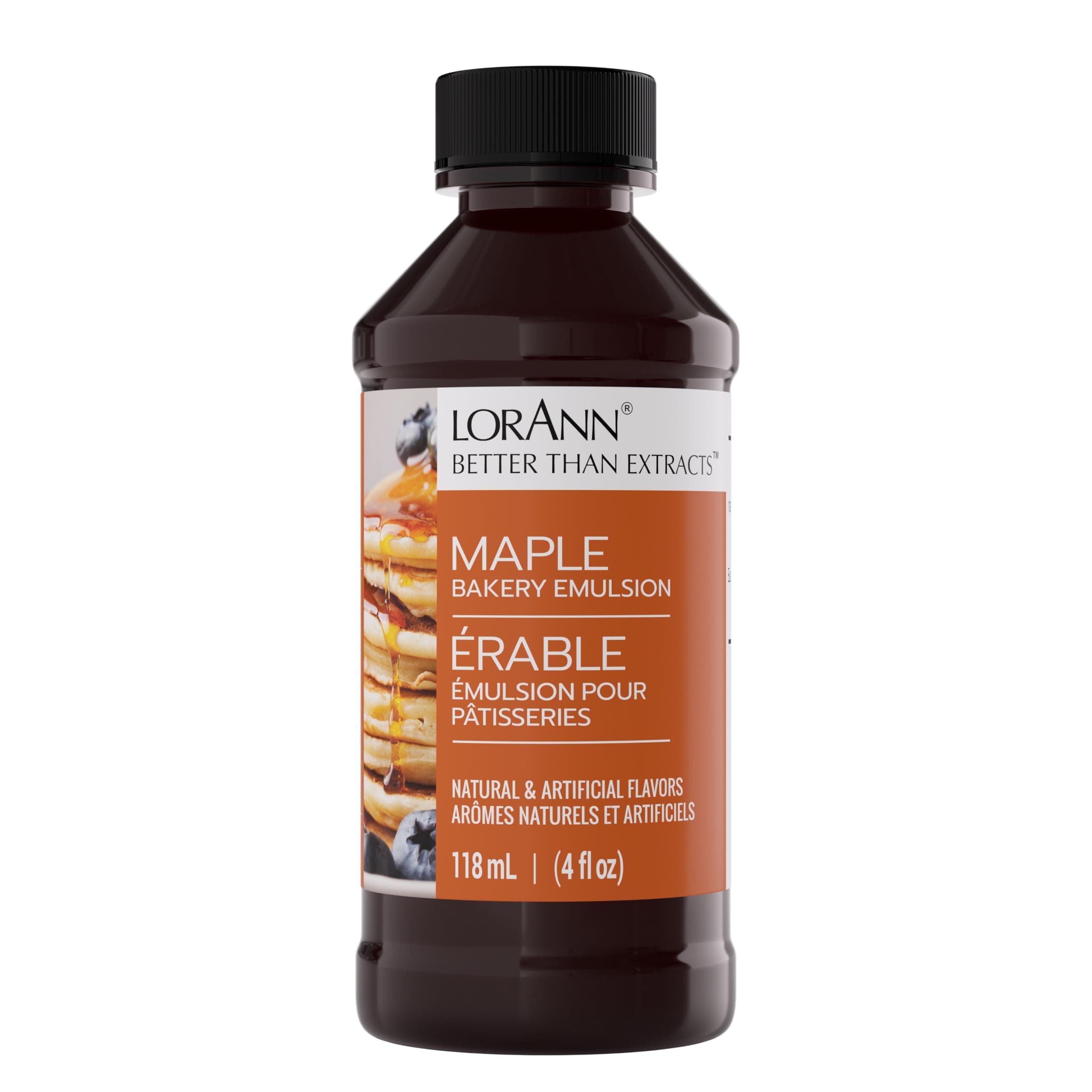 Maple Bakery Emulsion: True Essence, Ideal for Boosting Fruit Tones in Cakes, Cookies & Desserts, Gluten-Free, Keto-Friendly, Extract Substitute Essential for Your Kitchen, 4 Oz
