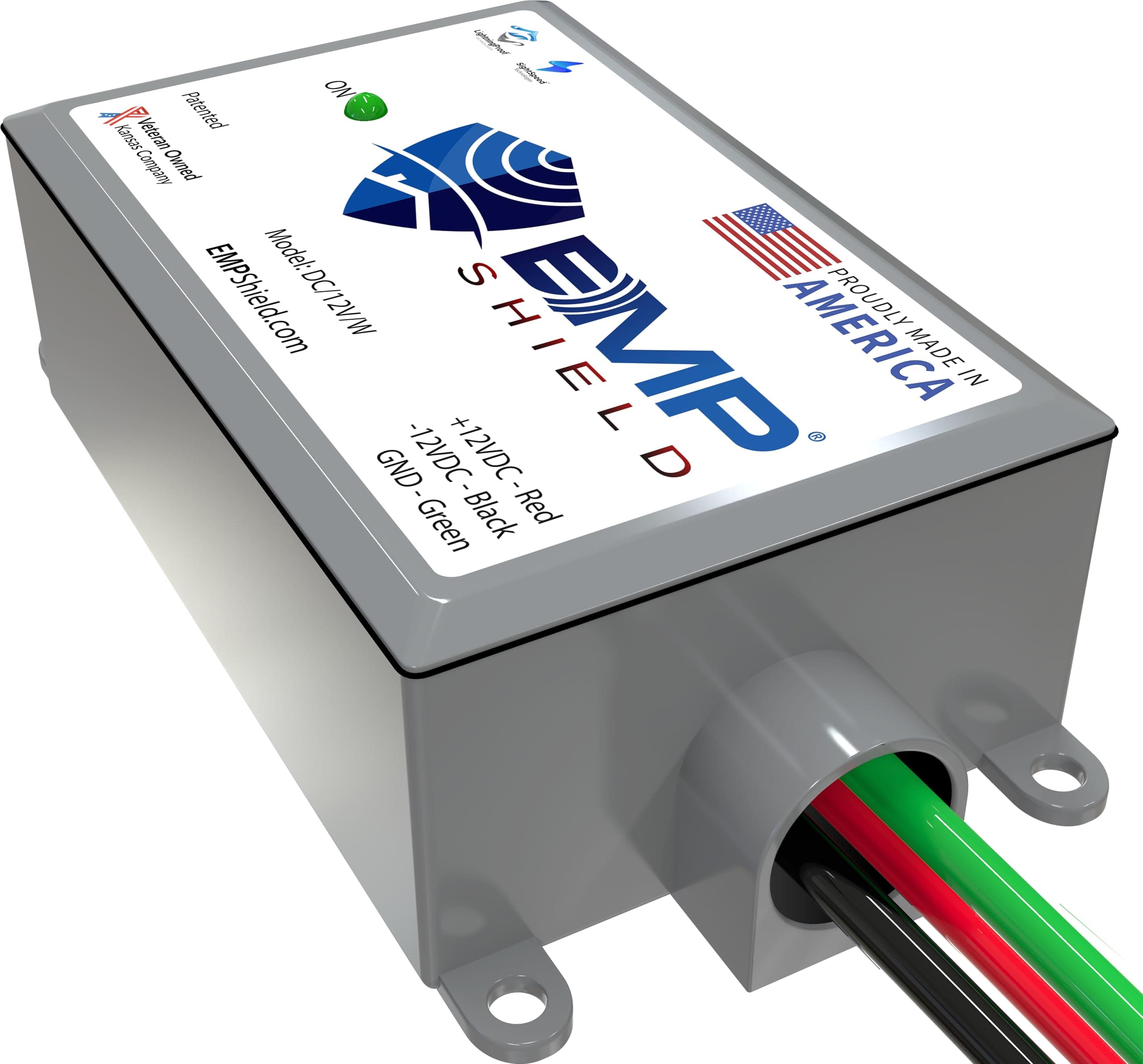 Vehicle EMP Protection 12 Volt DC for Car and Truck (DC-12V-WV) Lightning, Solar Flare, and Surge Protection