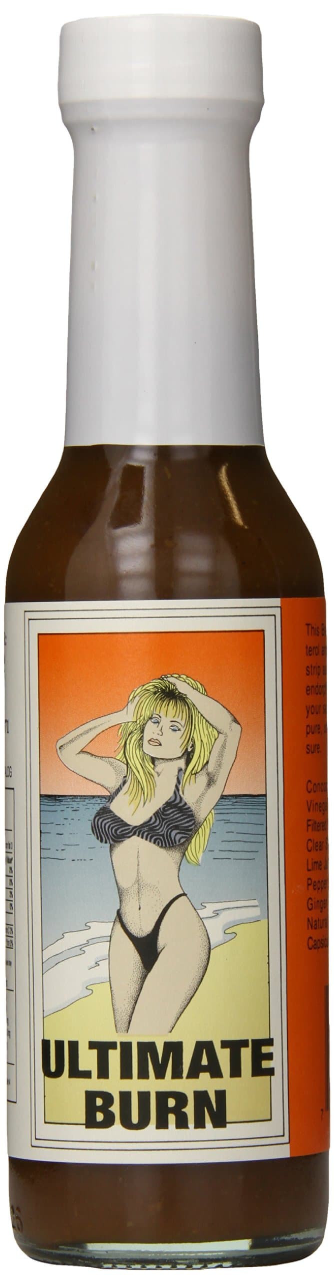 Ultimate Burn Hot Sauce, The Brazen Lady with Scratch Off Top, 5 Ounce