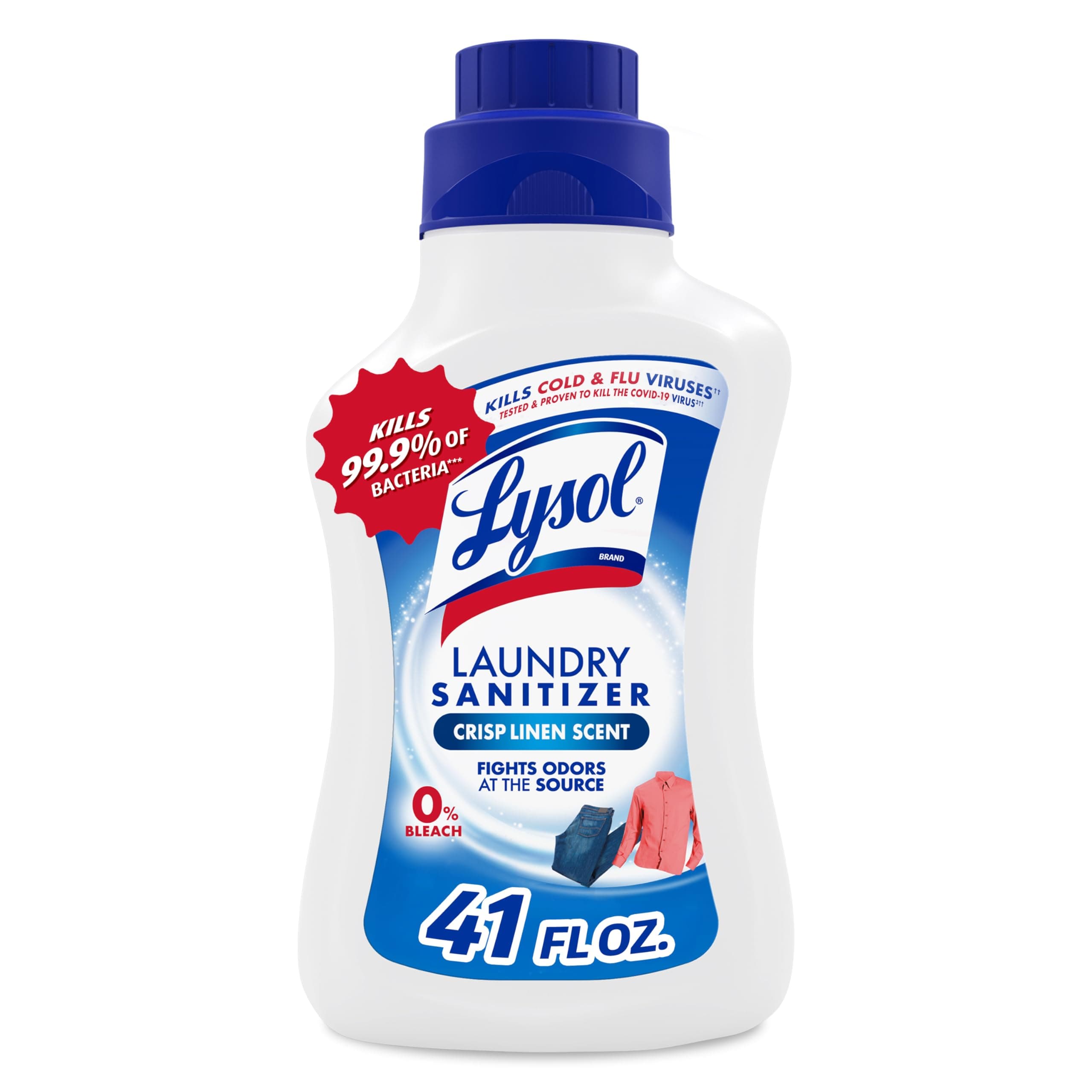 Lysol Laundry Sanitizer Additive, Crisp Linen, 41oz