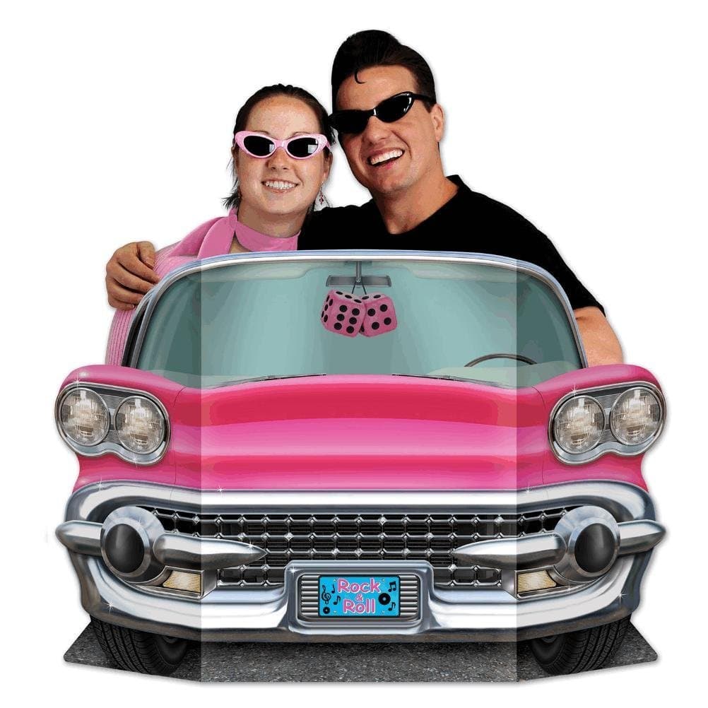 Beistle Photo Prop - Pink Convertible