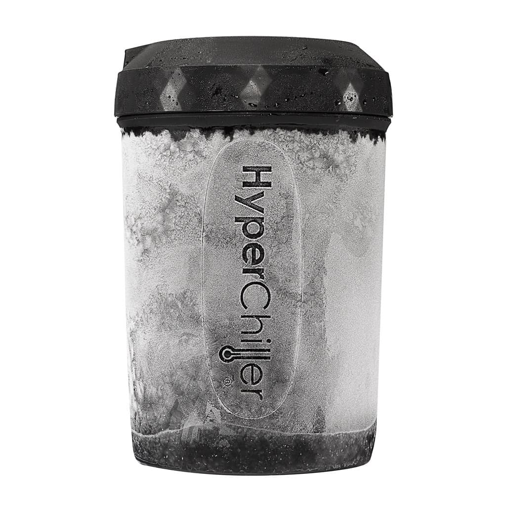 HC2 Patented Iced Coffee/Beverage Cooler, NEW, IMPROVED,STRONGER AND MORE DURABLE! Ready in One Minute, Reusable for Iced Tea, Wine, Spirits, Alcohol, Juice, 12.5 Oz, Black