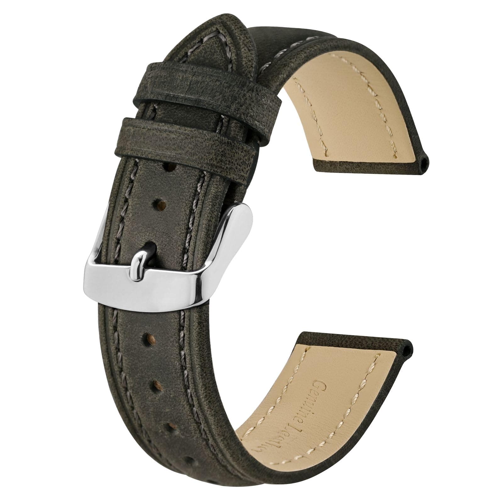 Watch Strap, Vintage Leather Replacement Bracelet, Band Width-14mm 15mm 16mm 17mm 18mm 19mm 20mm 21mm 22mm 23mm 24mm