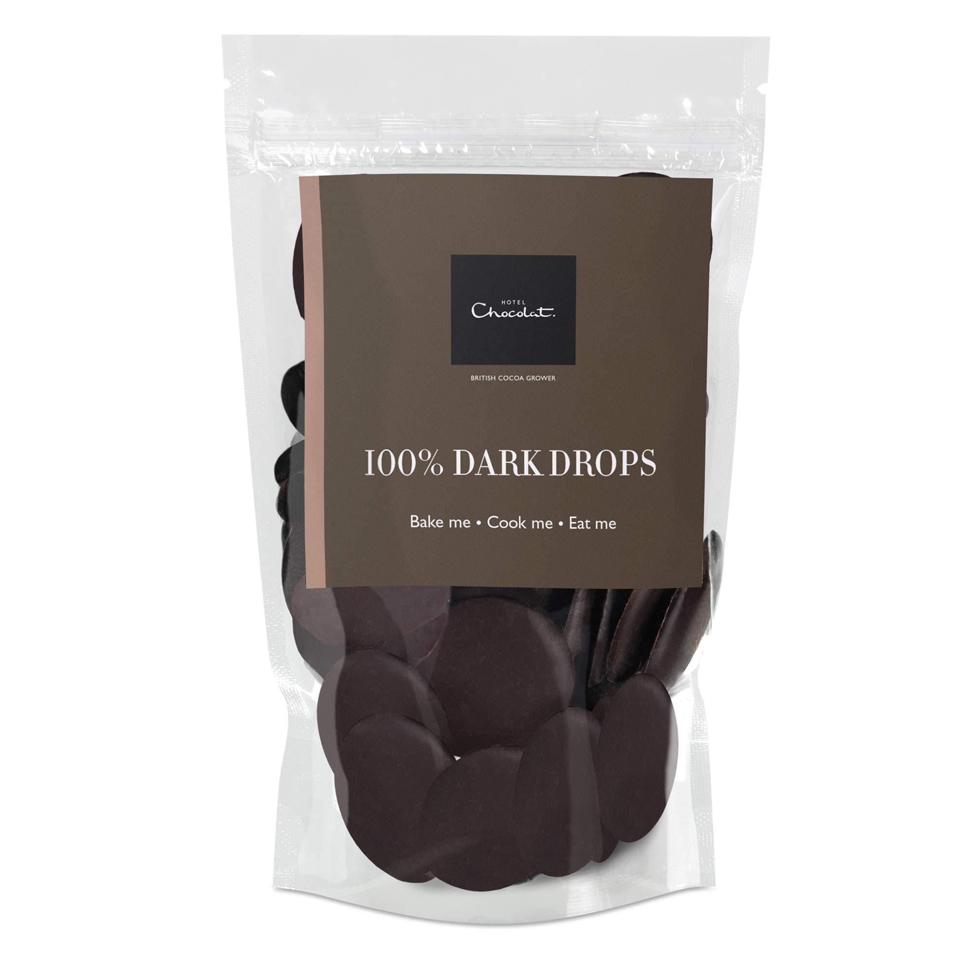 Hotel Chocolat 100% Dark Chocolate Drops – For Baking and Snacking