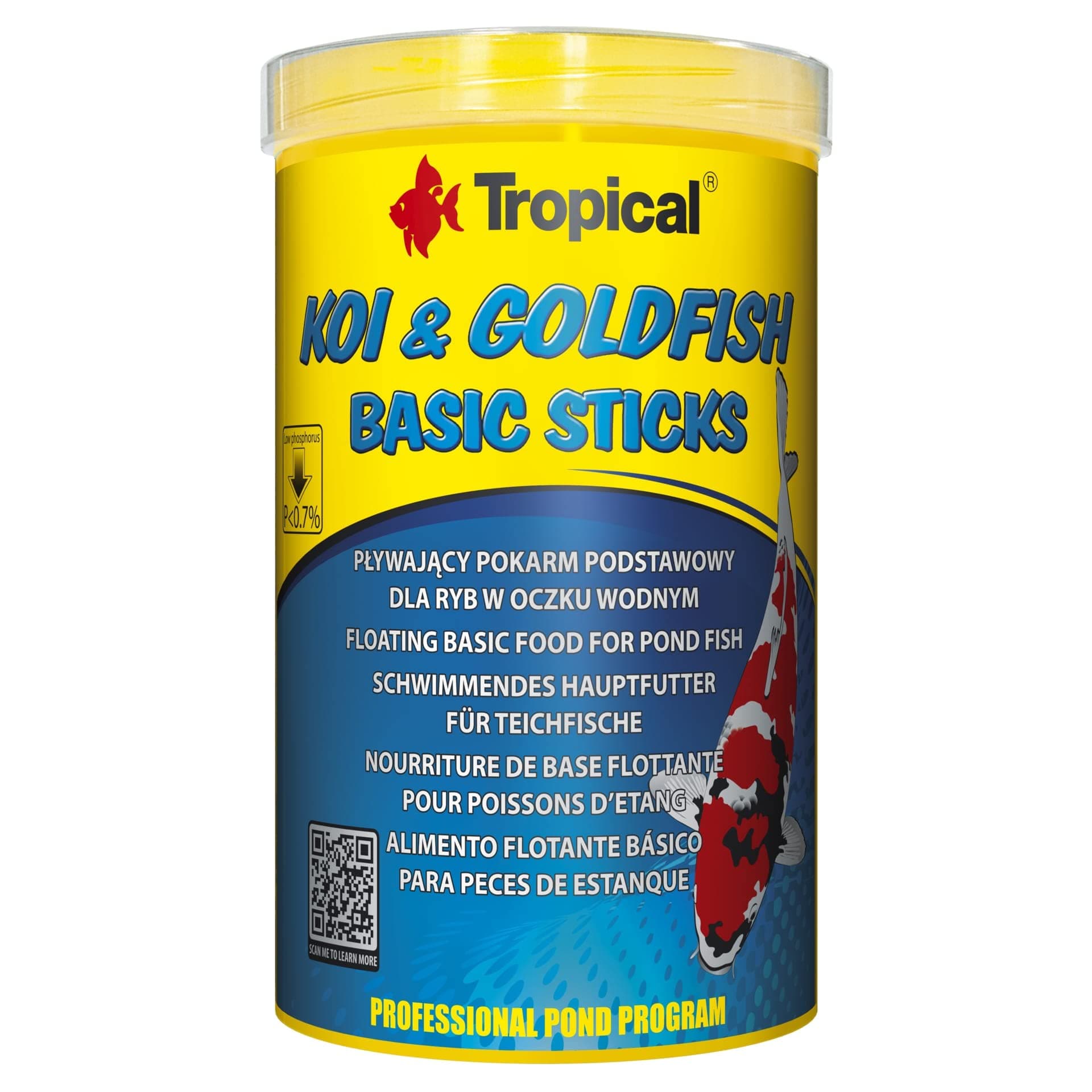 TROPICAL KOI&GOLDFISH BASIC STICKS PUSZ. 1000ML/80G