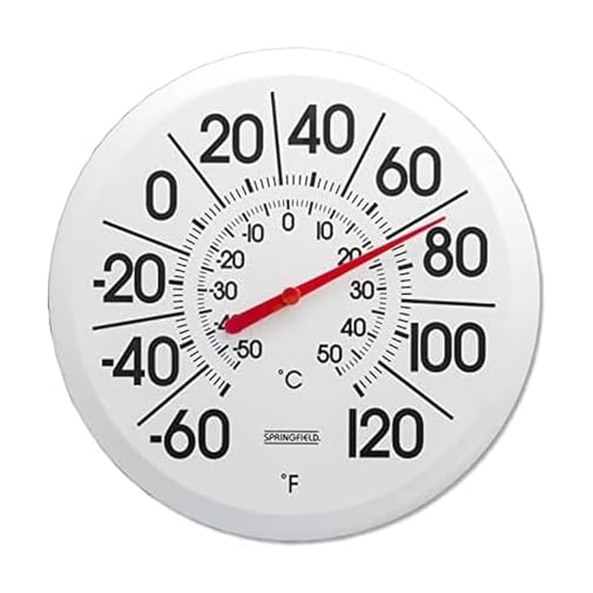 Big and Bold Low Profile Patio Thermometer (13.25-Inch)