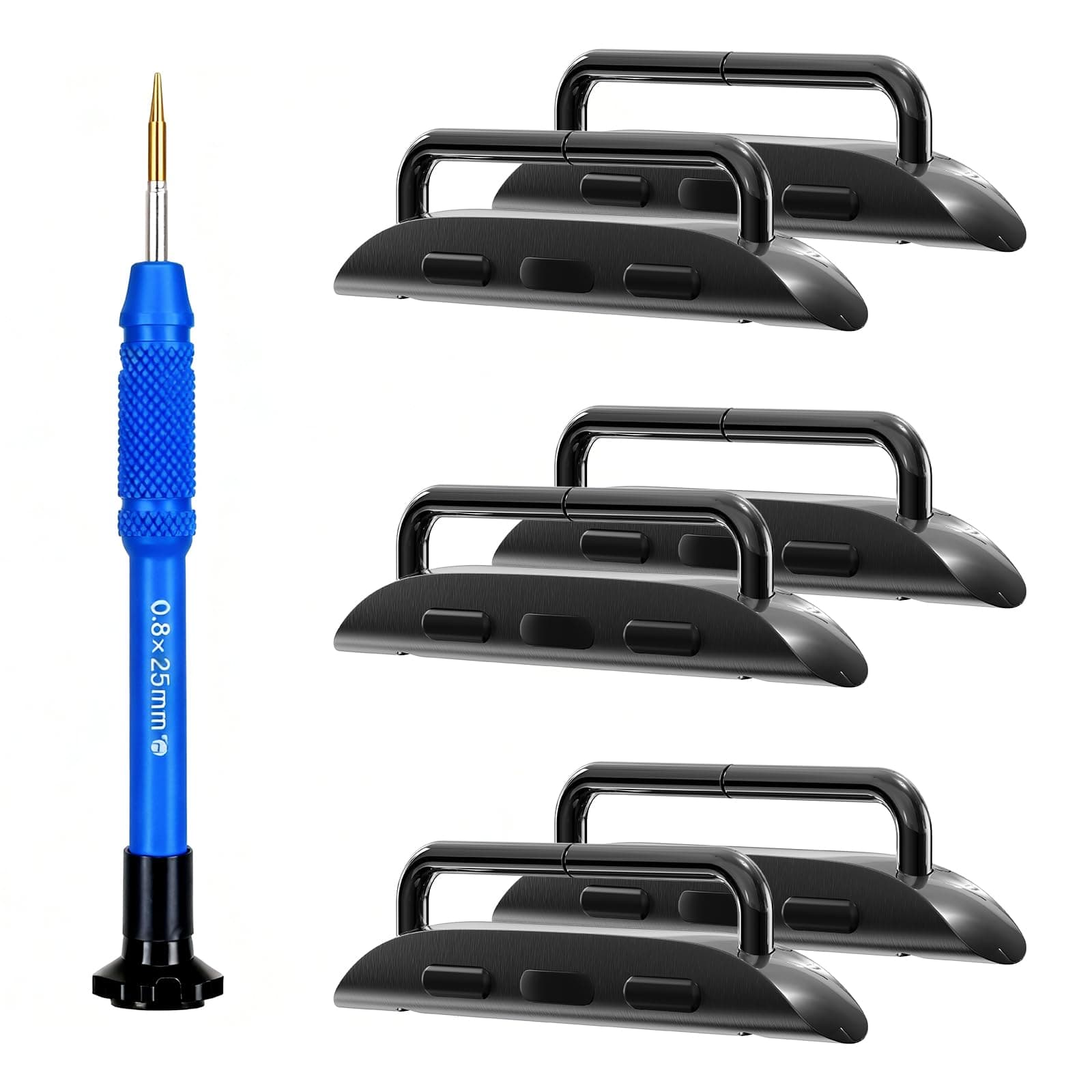 OMECKY Watch Band Connectors Adapter for Apple Watch, Replacement Link Attachment for iWatch Series 11 10 46mm, Series 9 8 7 45mm, Series 6 5 4 SE 44mm, Series 3 2 1 42mm, Ultra 49mm Straps