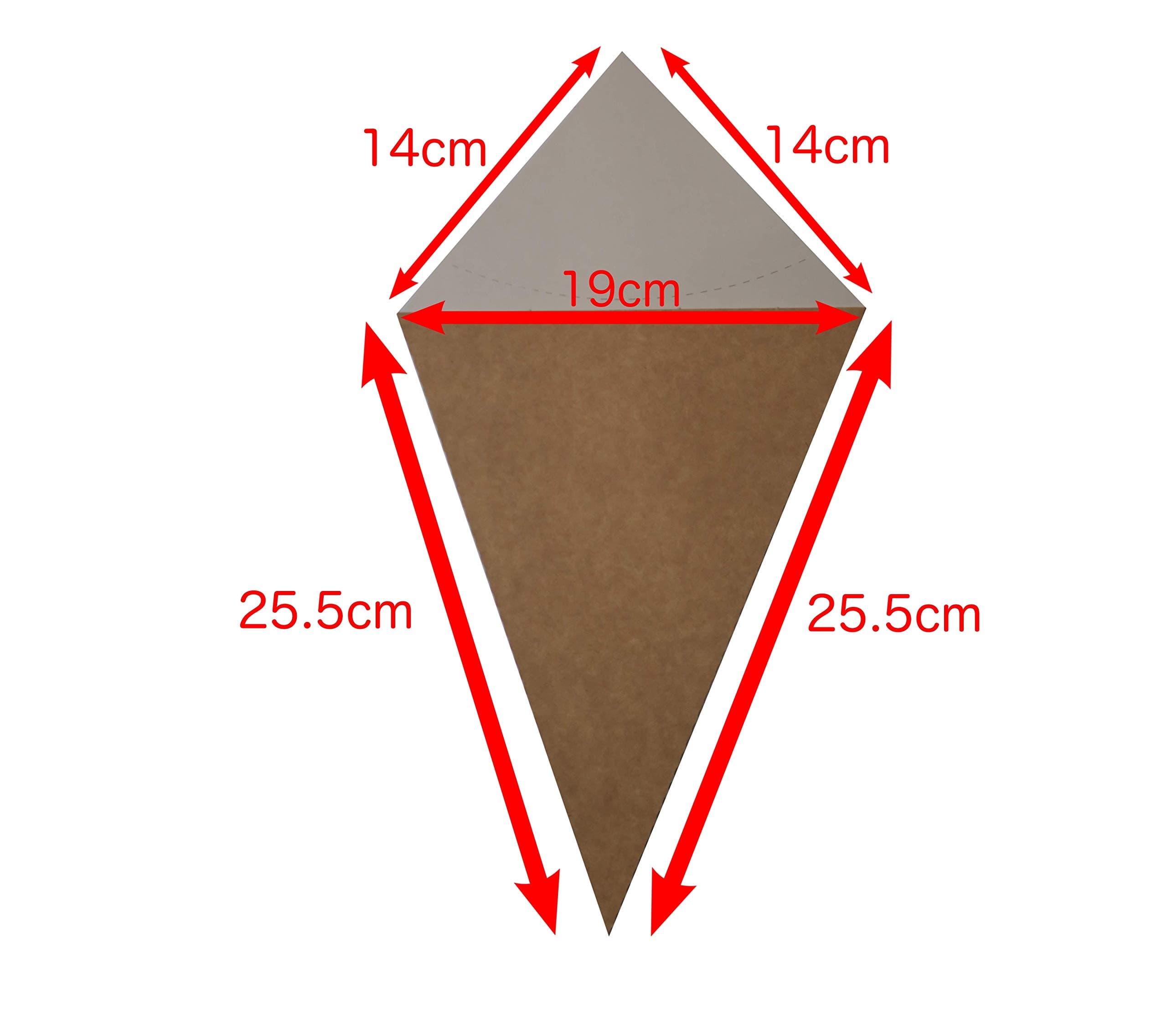 100 Kraft Disposable Bubble Waffle/Chips Cone Food Packaging Bubble Wrap