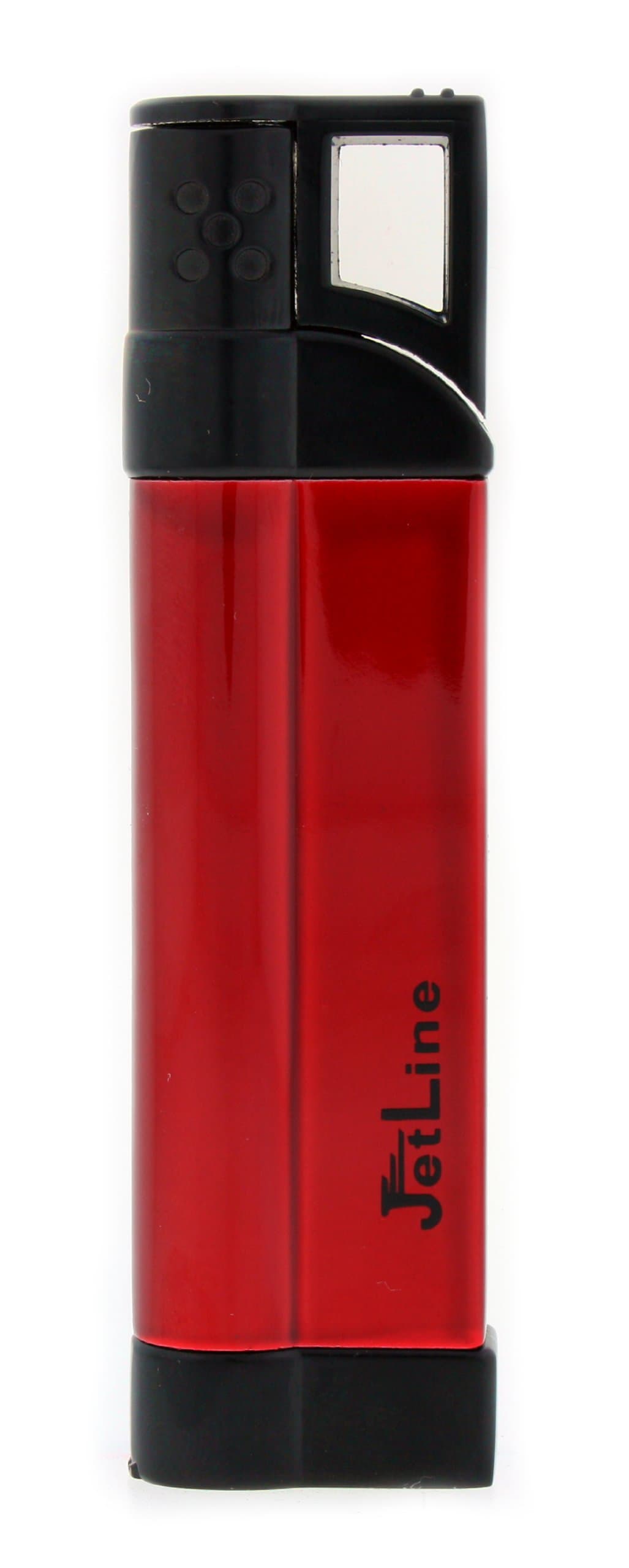 JetLine Slim Jim Single Torch Blue Flame Lighter (Black Red)