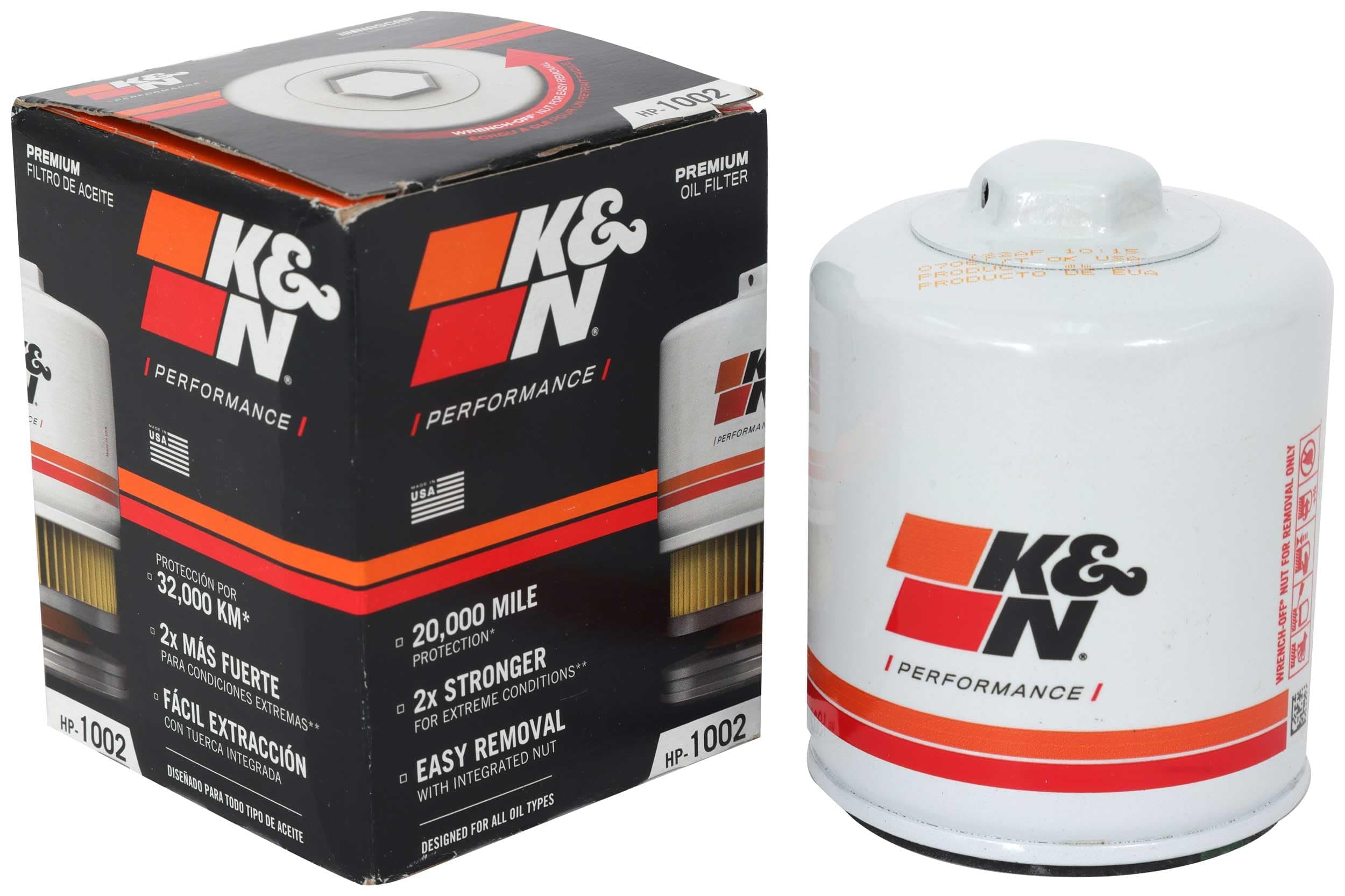 K&N HP-1002 Performance Wrench-Off Oil Filter